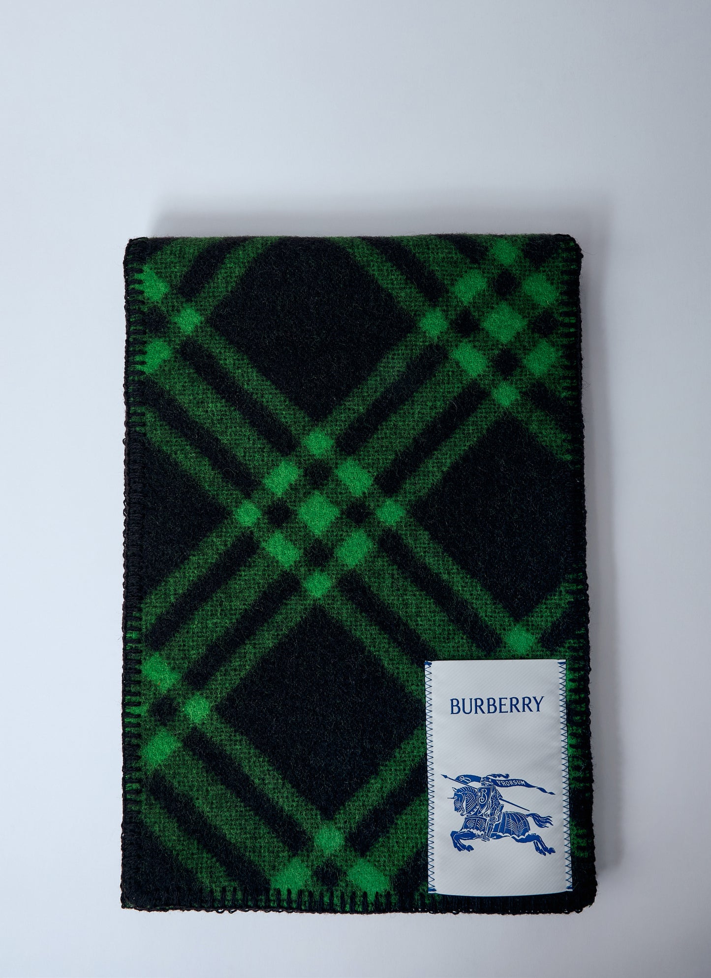 Burberry Men Check Wool Scarf BURBERRY