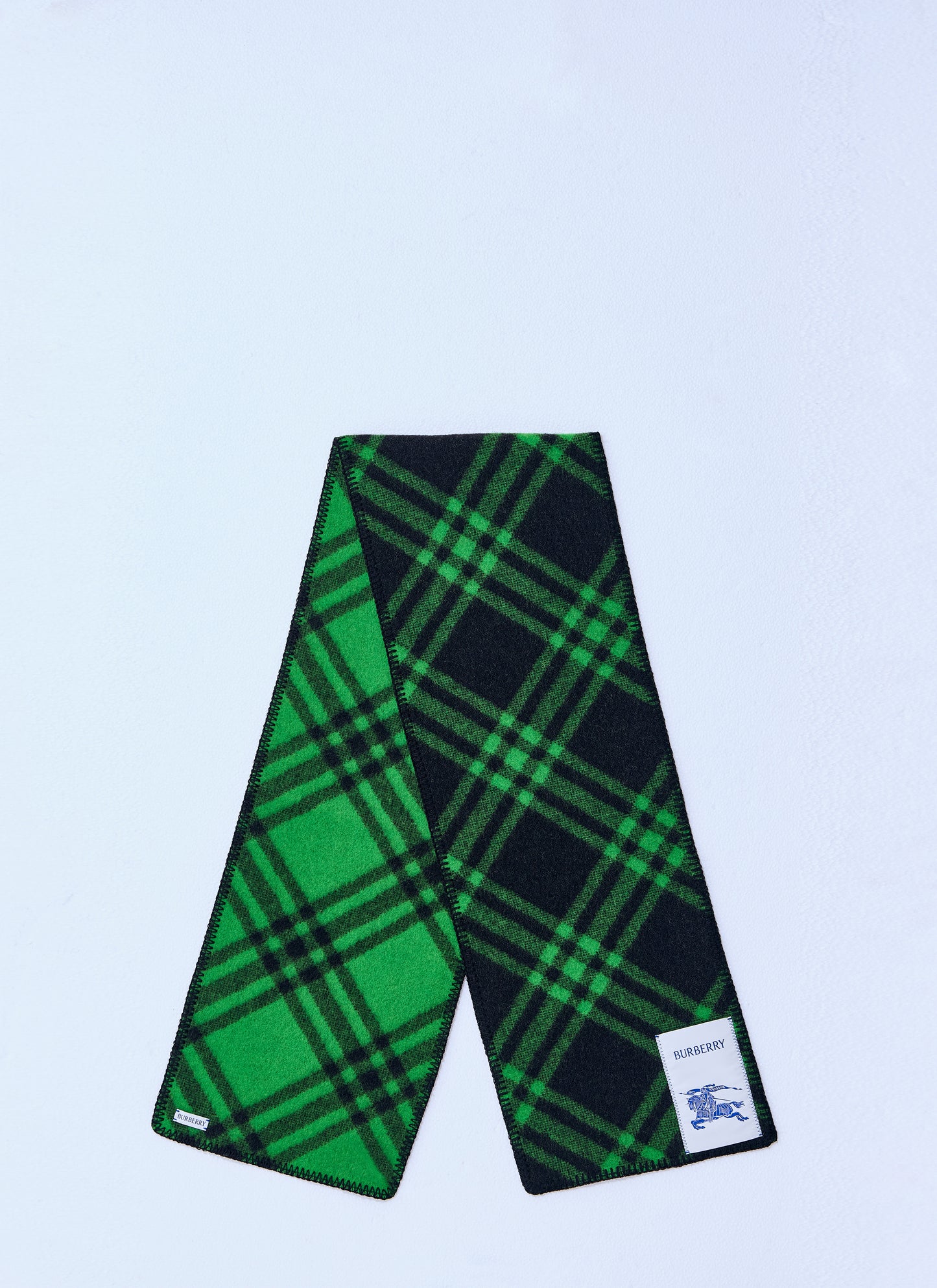 Burberry Men Check Wool Scarf BURBERRY