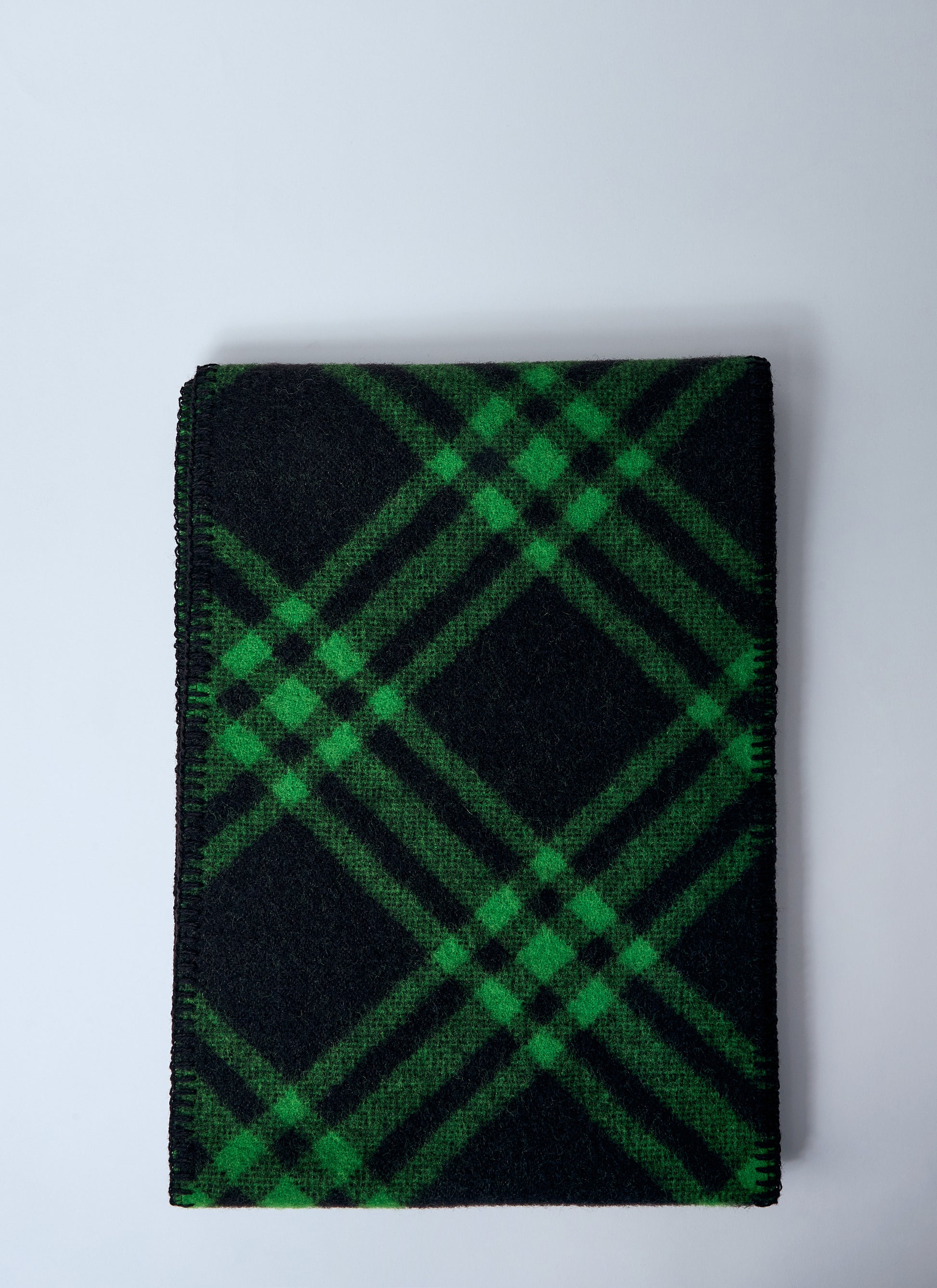 Burberry Men Check Wool Scarf BURBERRY