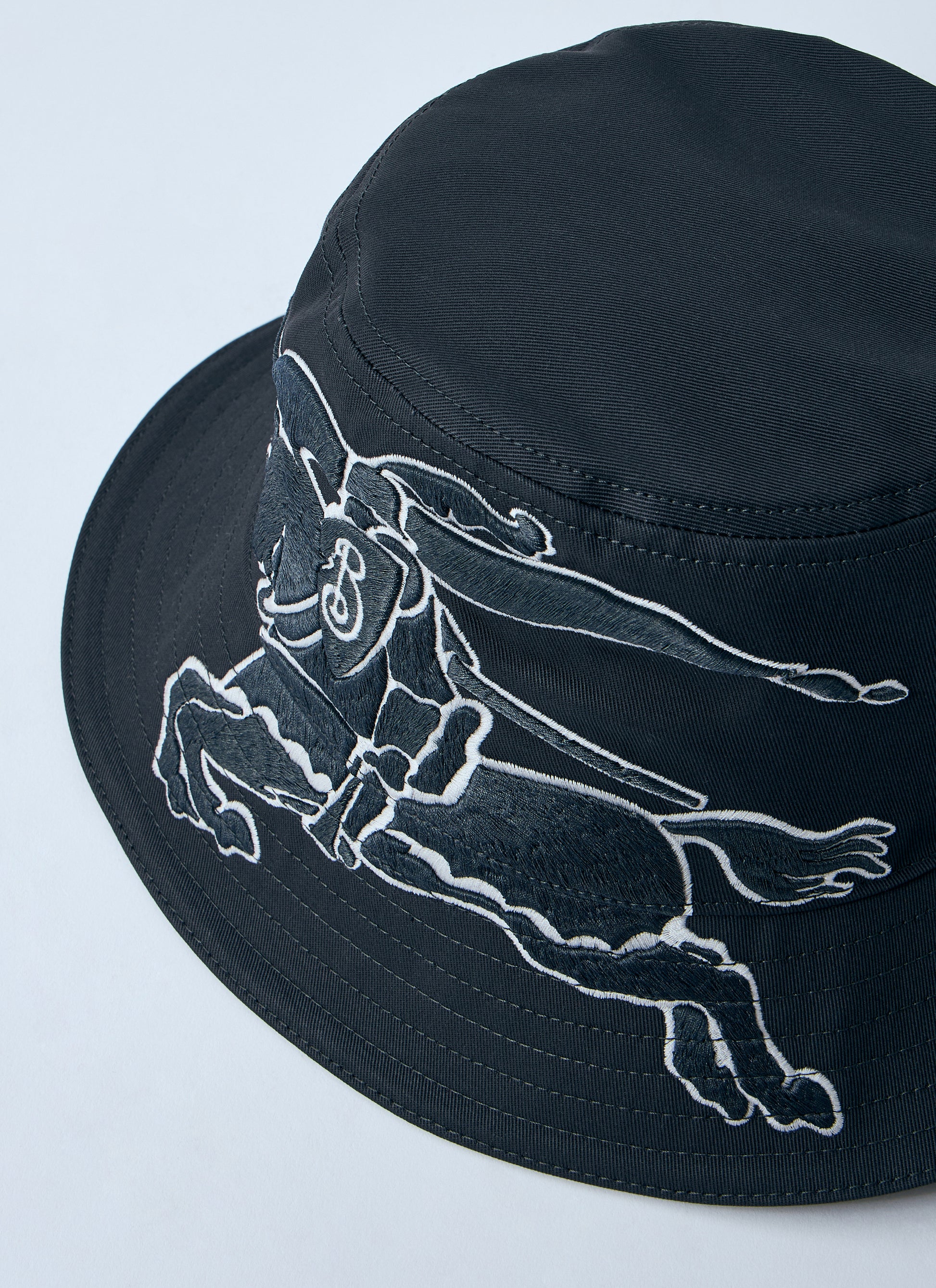 Burberry Men Logo Motif Bucket Hat BURBERRY