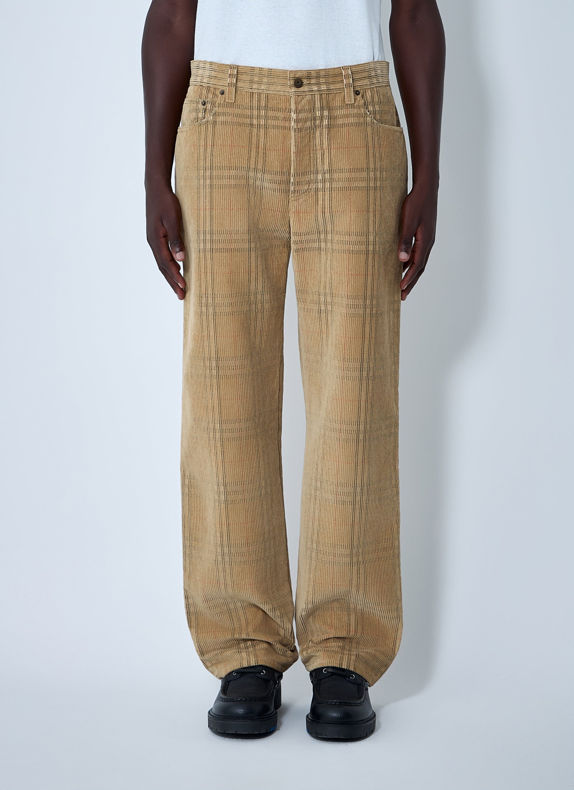 Burberry Men Cotton Check Pants BURBERRY