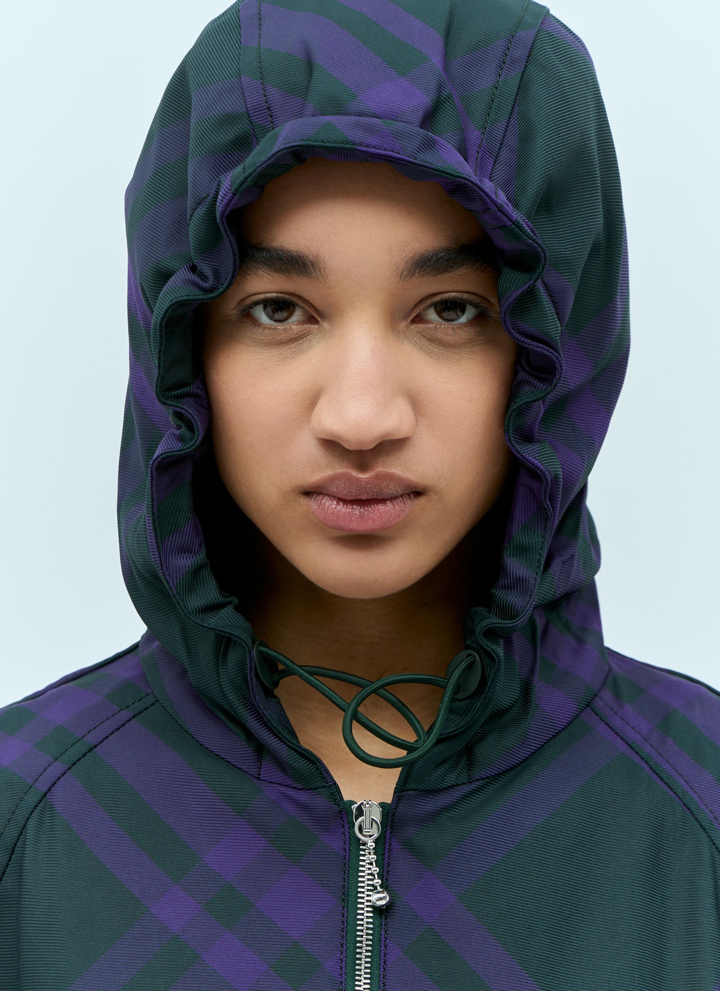 Burberry Women Check Nylon-Twill Windbreaker Jacket BURBERRY