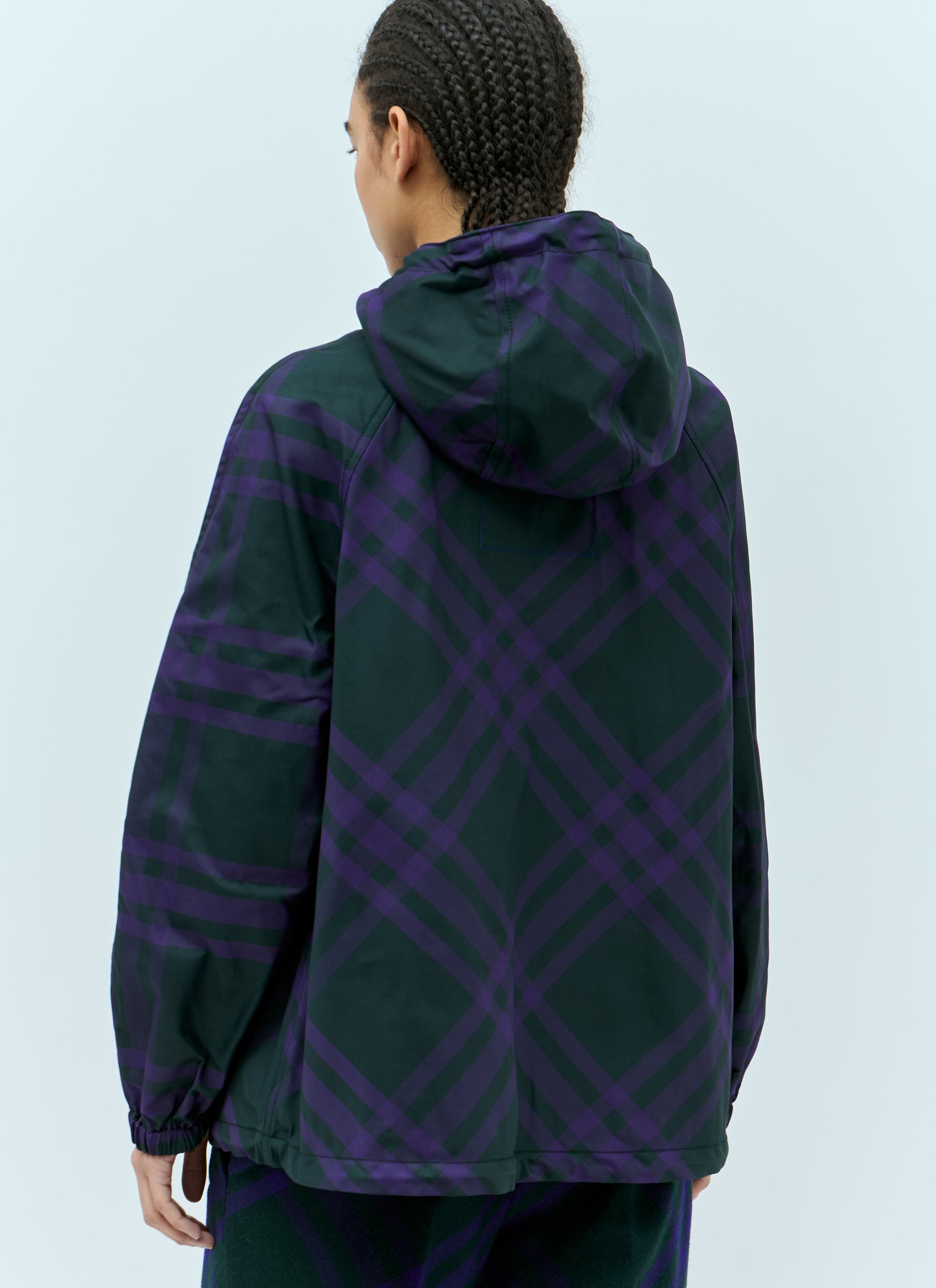 Burberry Women Check Nylon-Twill Windbreaker Jacket BURBERRY