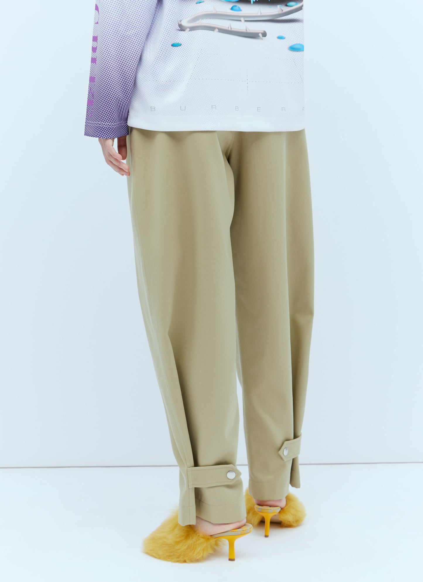 Burberry Women Side Buckle Pants BURBERRY