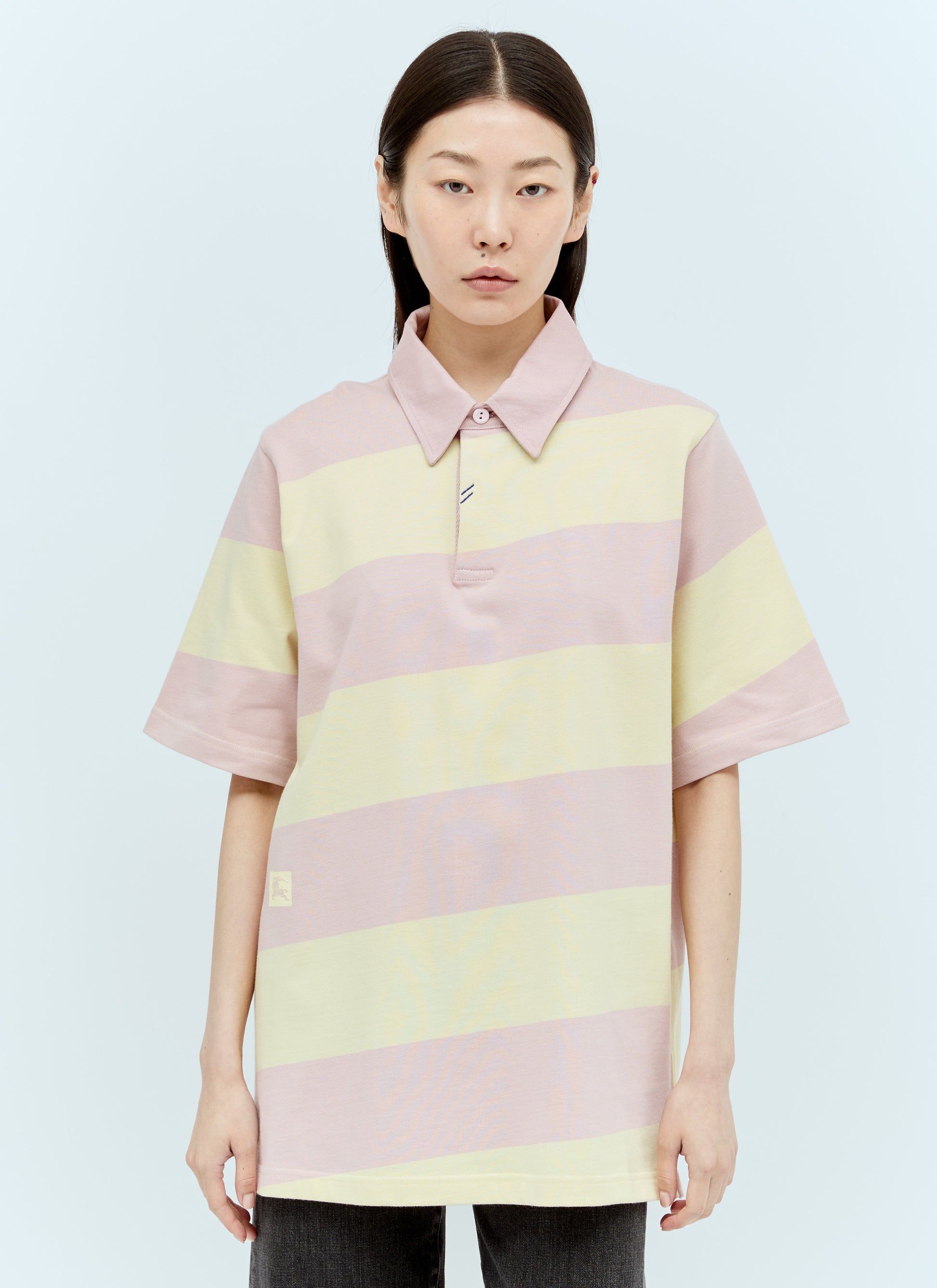 Burberry Women Striped Ekd Polo Shirt BURBERRY