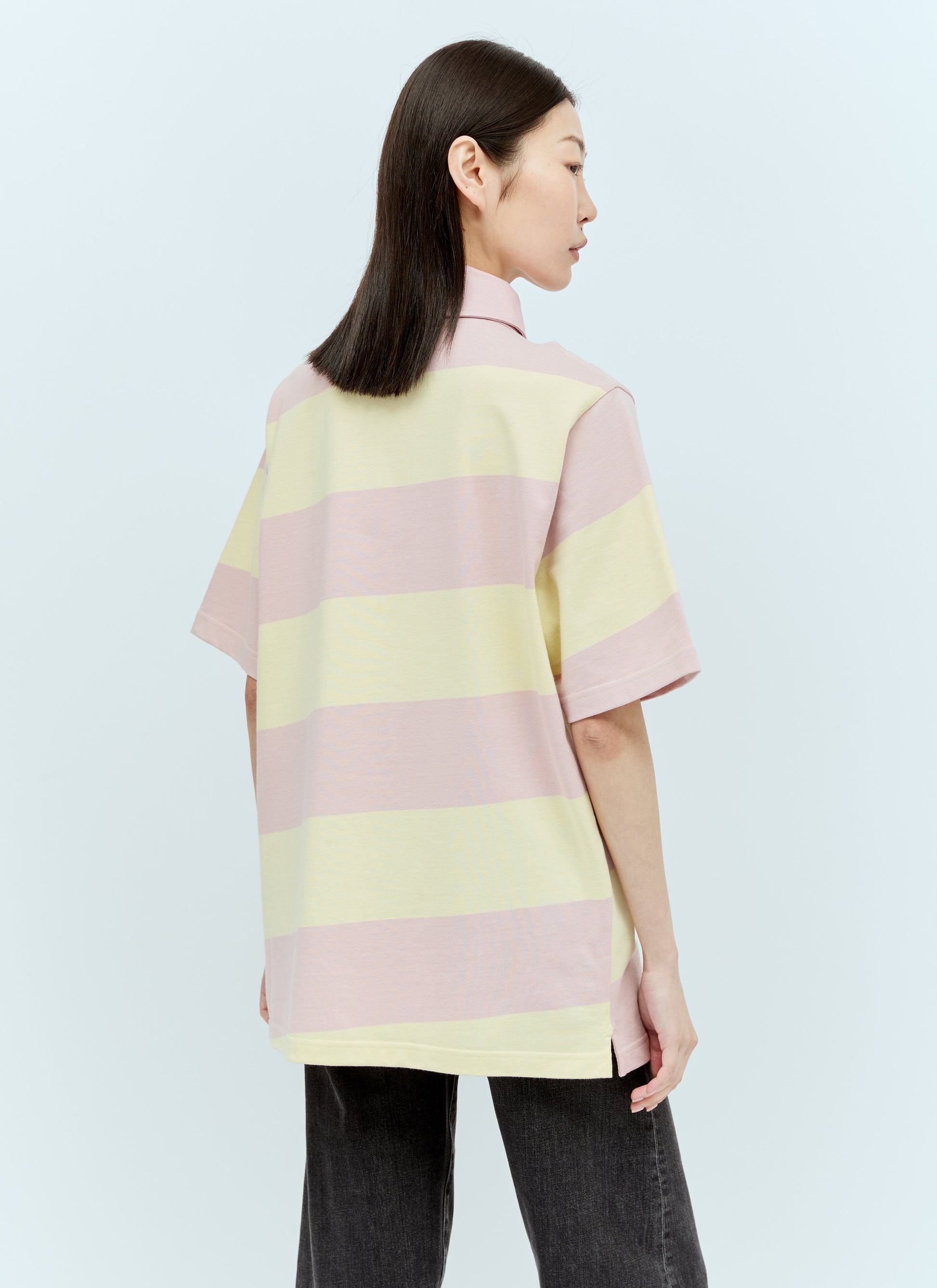 Burberry Women Striped Ekd Polo Shirt BURBERRY