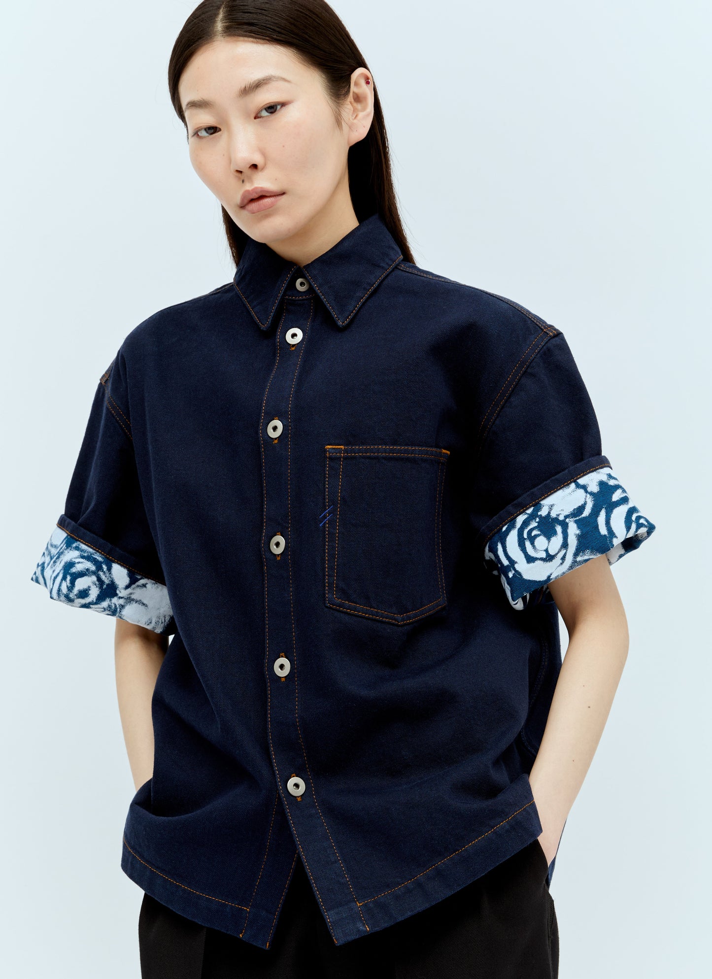 Burberry Women Heavyweight Denim Shirt BURBERRY