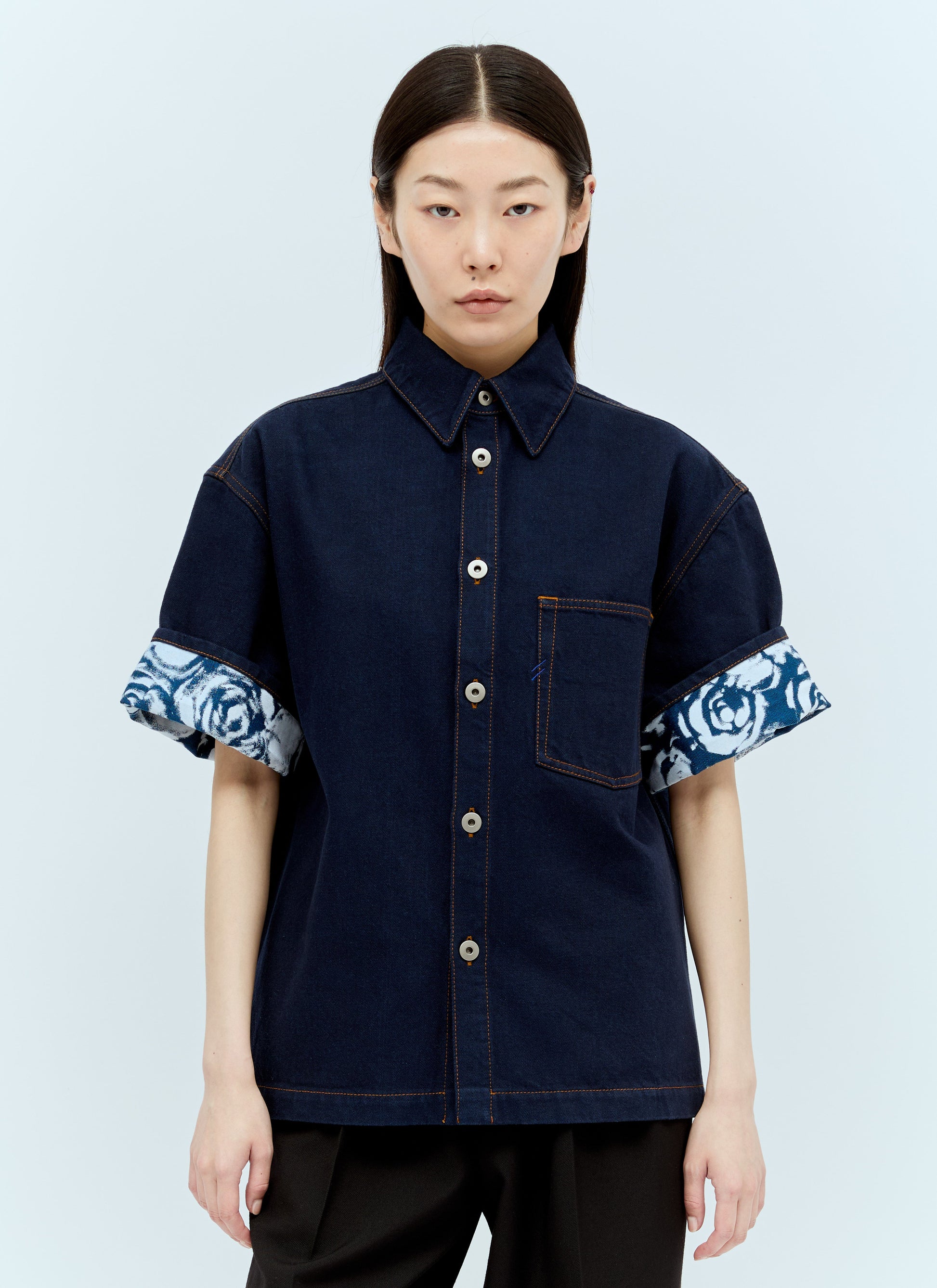 Burberry Women Heavyweight Denim Shirt BURBERRY
