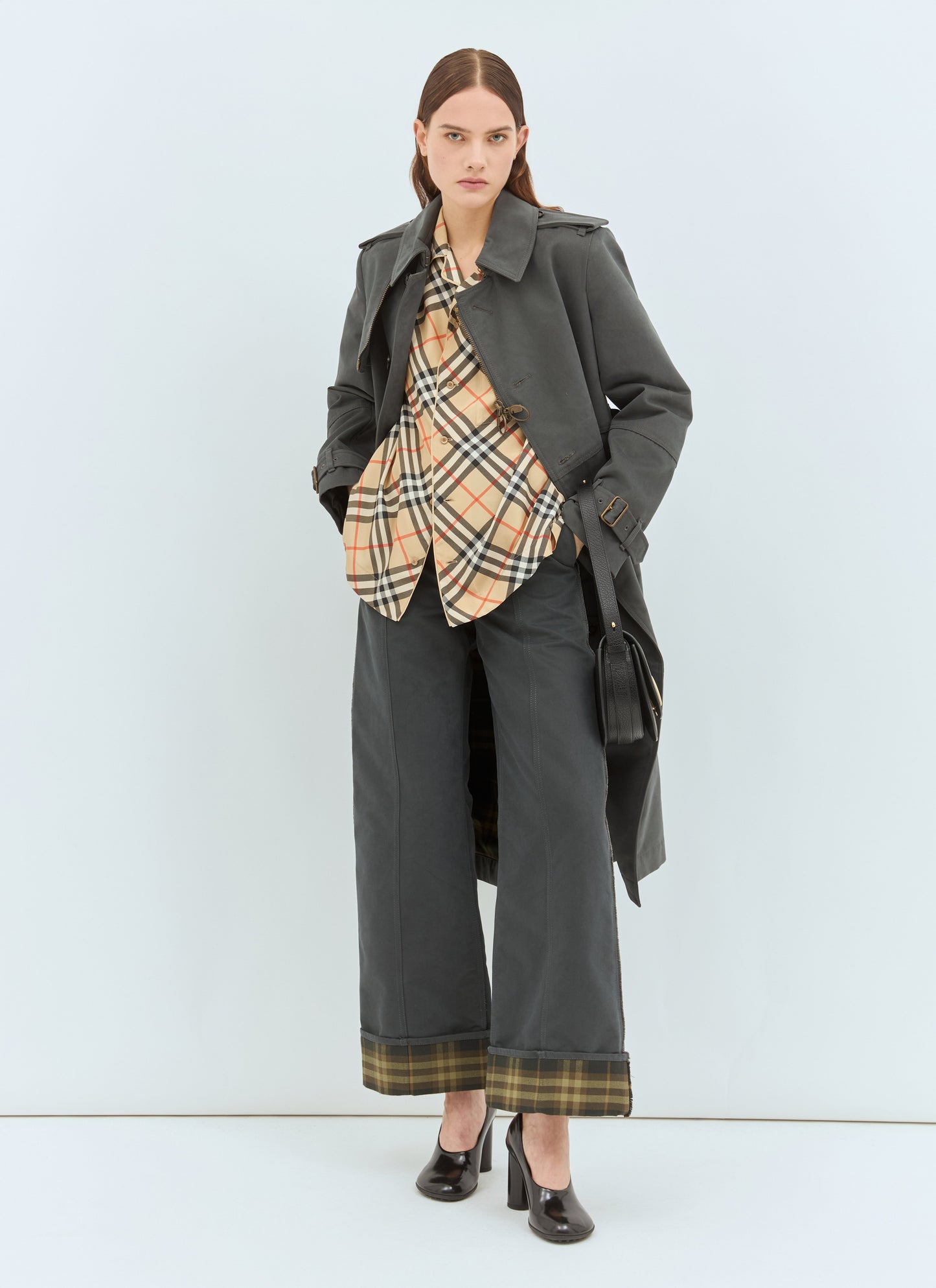 Burberry Women Check Silk Pyjama Shirt BURBERRY