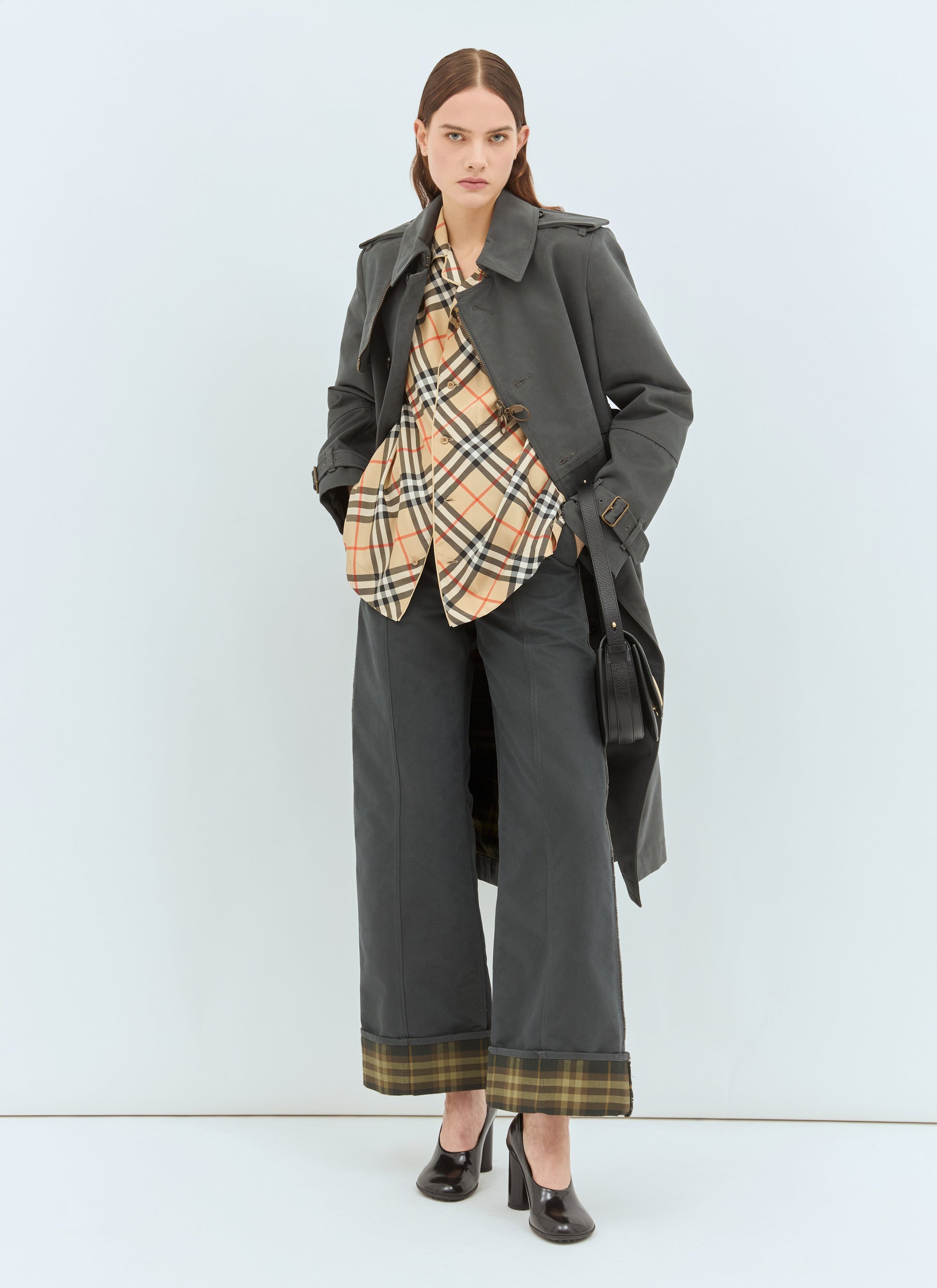 Burberry Women Check Silk Pyjama Shirt BURBERRY