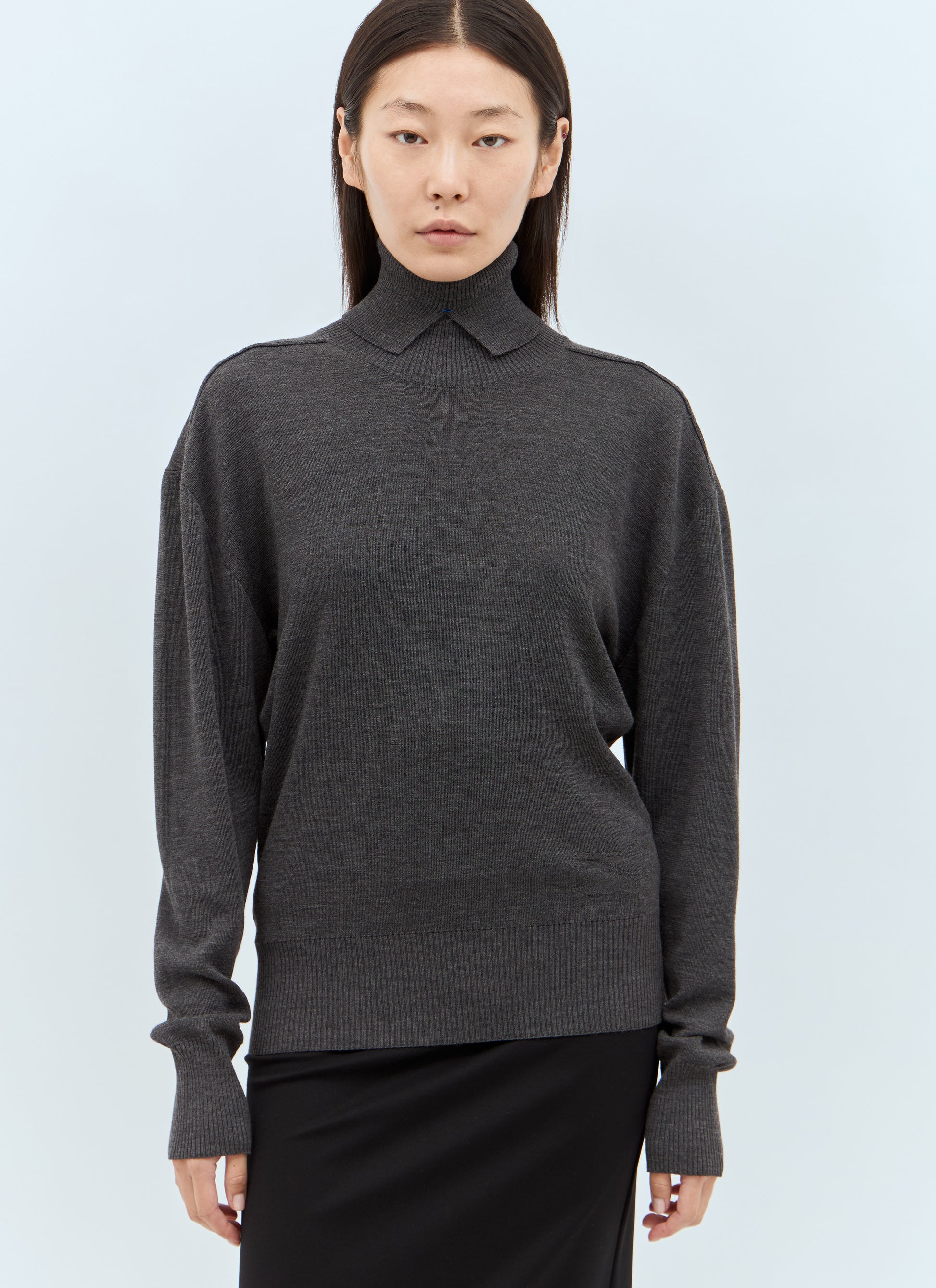 Burberry Women Wool High Neck Sweater BURBERRY