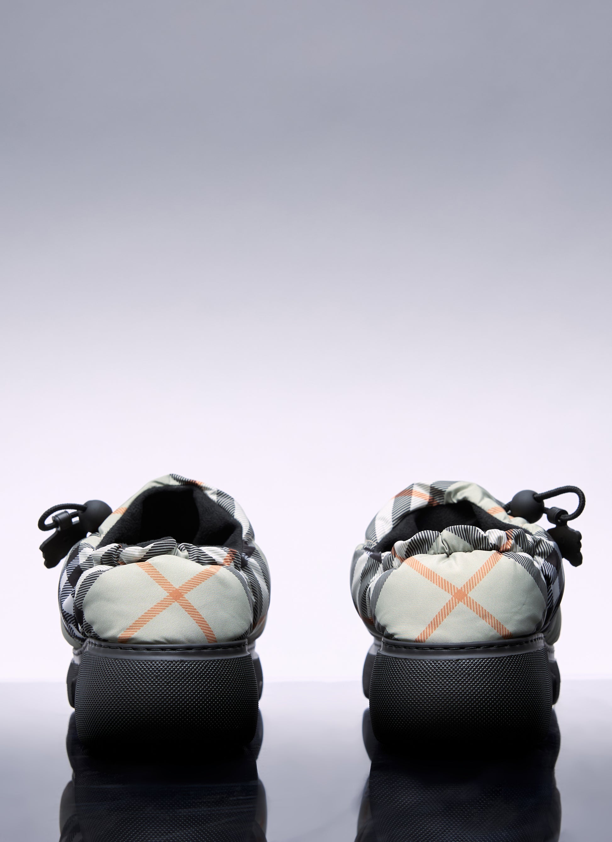 Burberry Women Check Nylon-Blend Pillow Mule BURBERRY