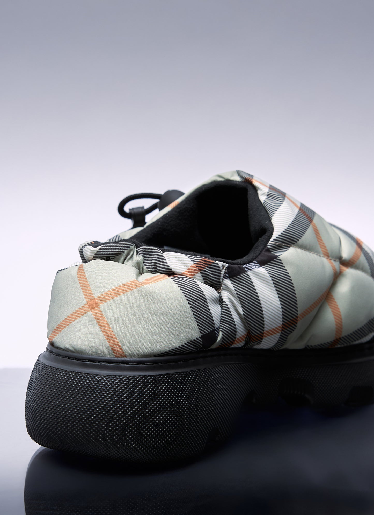 Burberry Women Check Nylon-Blend Pillow Mule BURBERRY