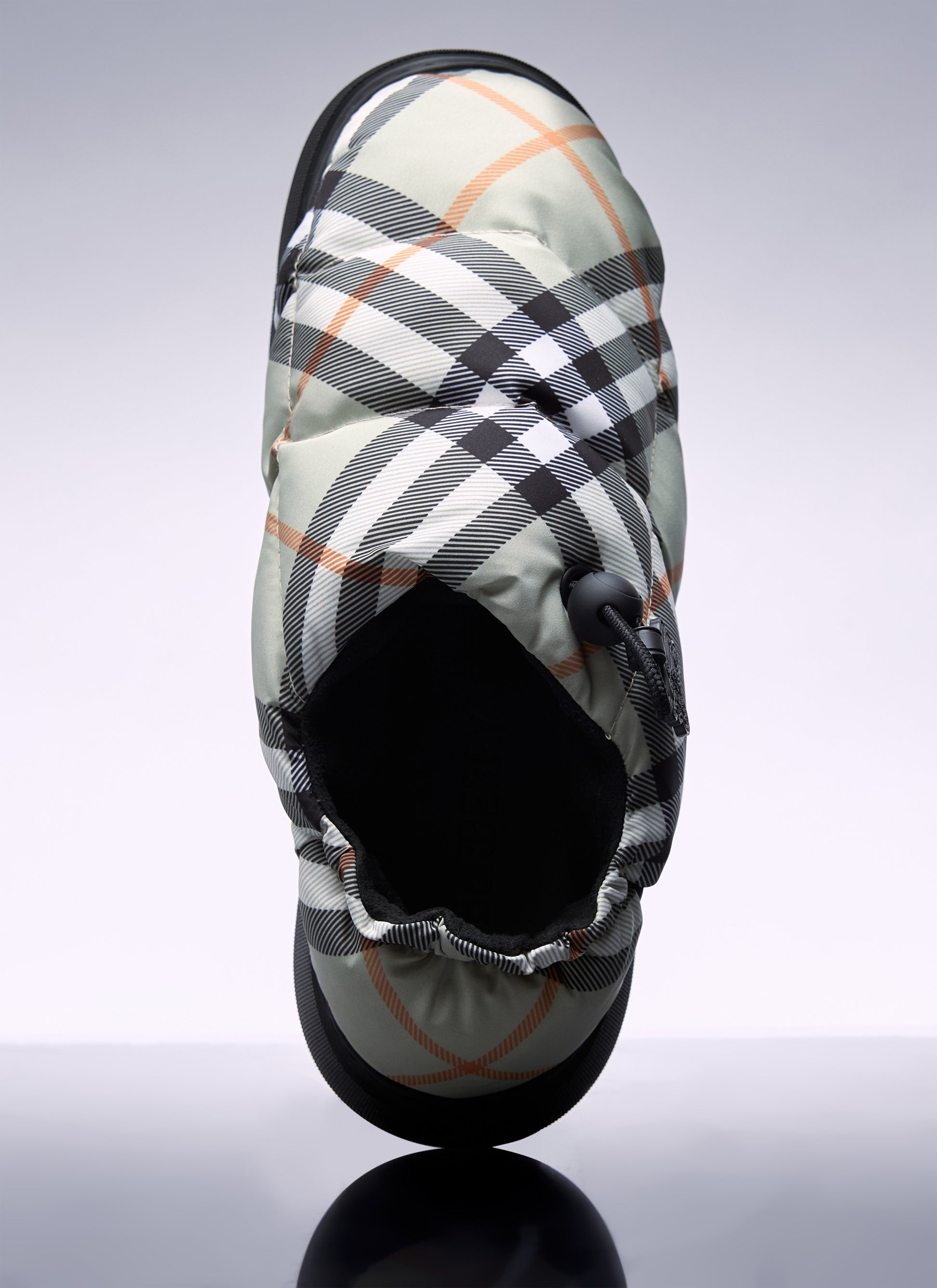 Burberry Women Check Nylon-Blend Pillow Mule BURBERRY