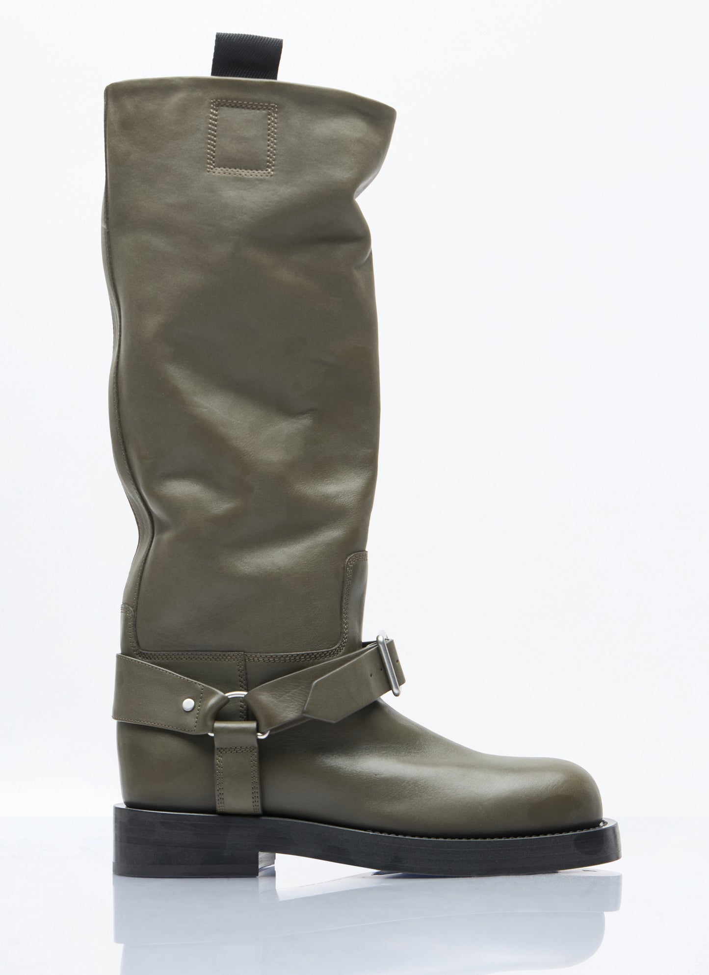 Burberry Women Leather Saddle High Boots BURBERRY