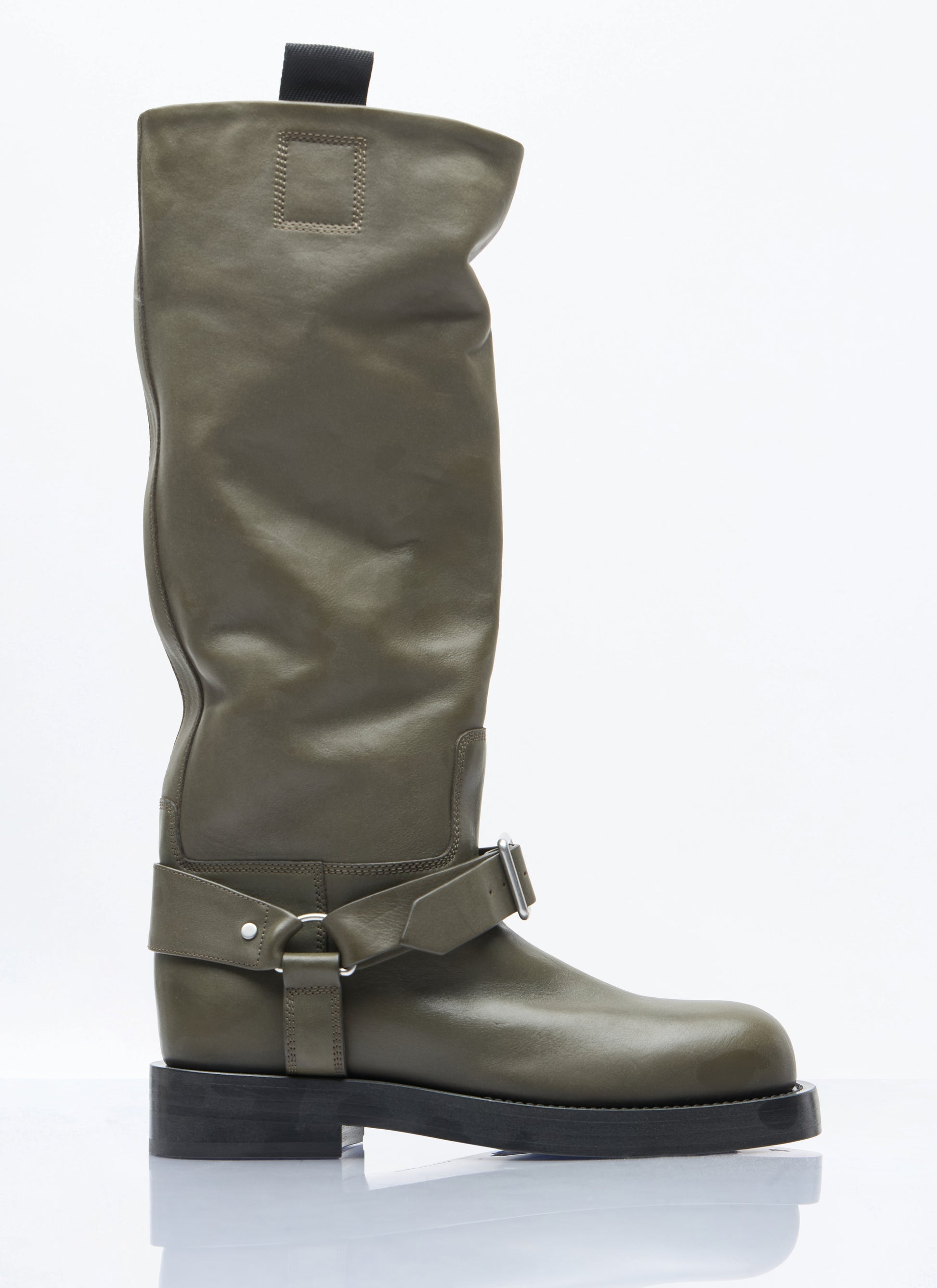 Burberry Women Leather Saddle High Boots BURBERRY
