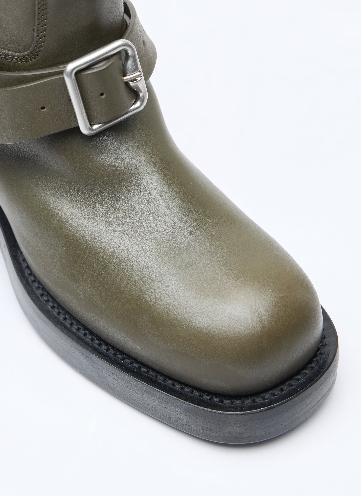 Burberry Women Leather Saddle High Boots BURBERRY