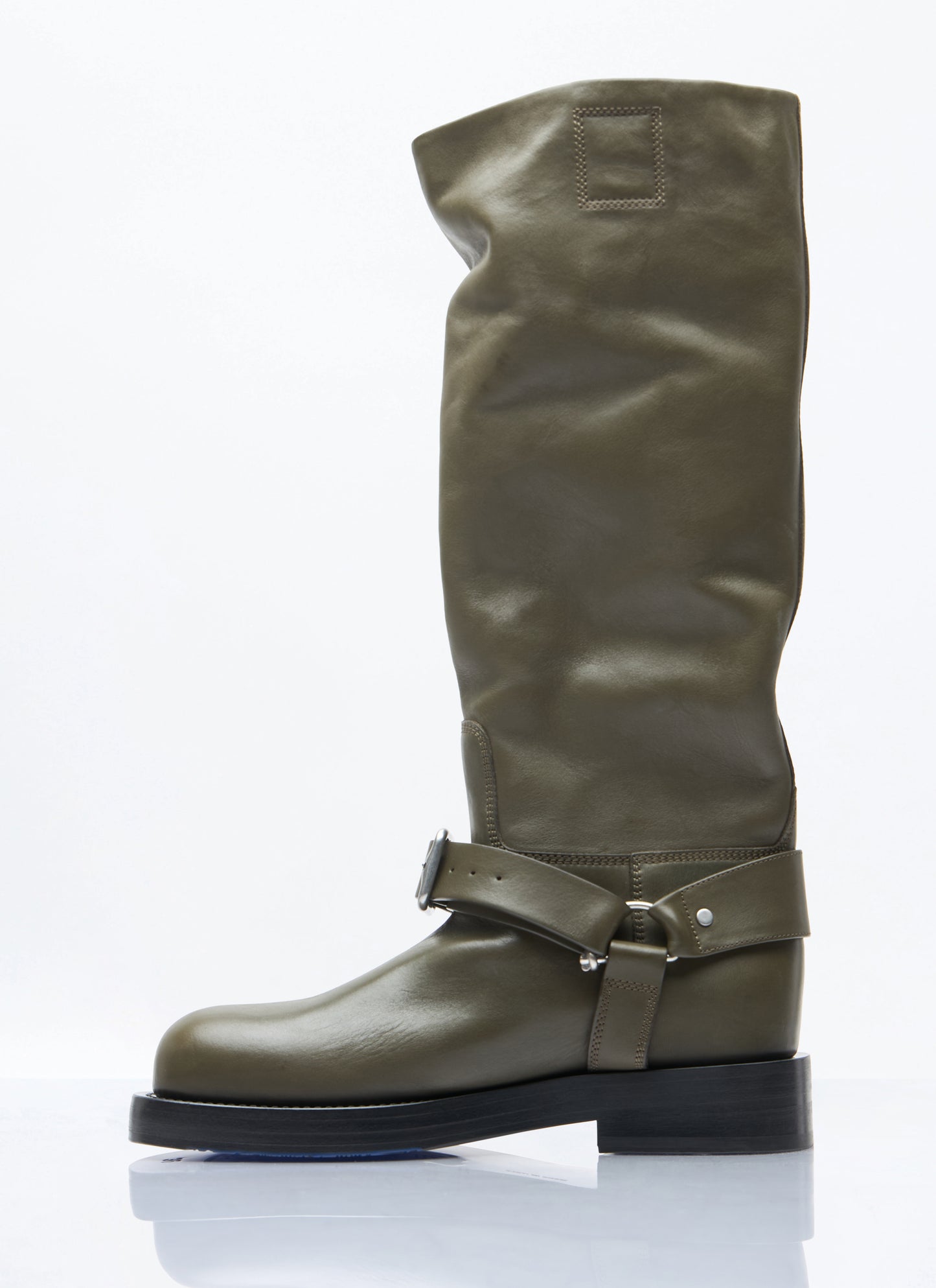 Burberry Women Leather Saddle High Boots BURBERRY