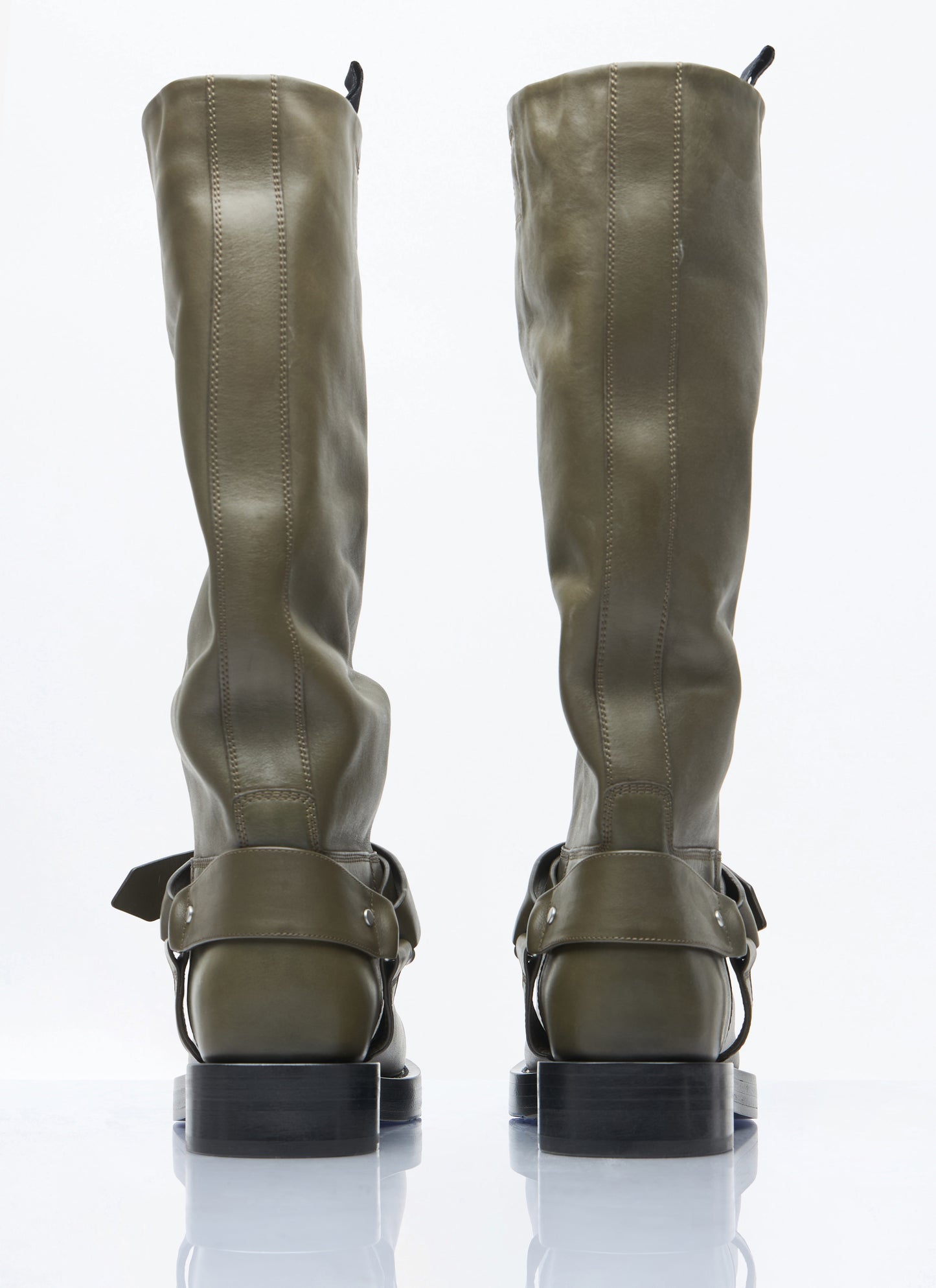 Burberry Women Leather Saddle High Boots BURBERRY