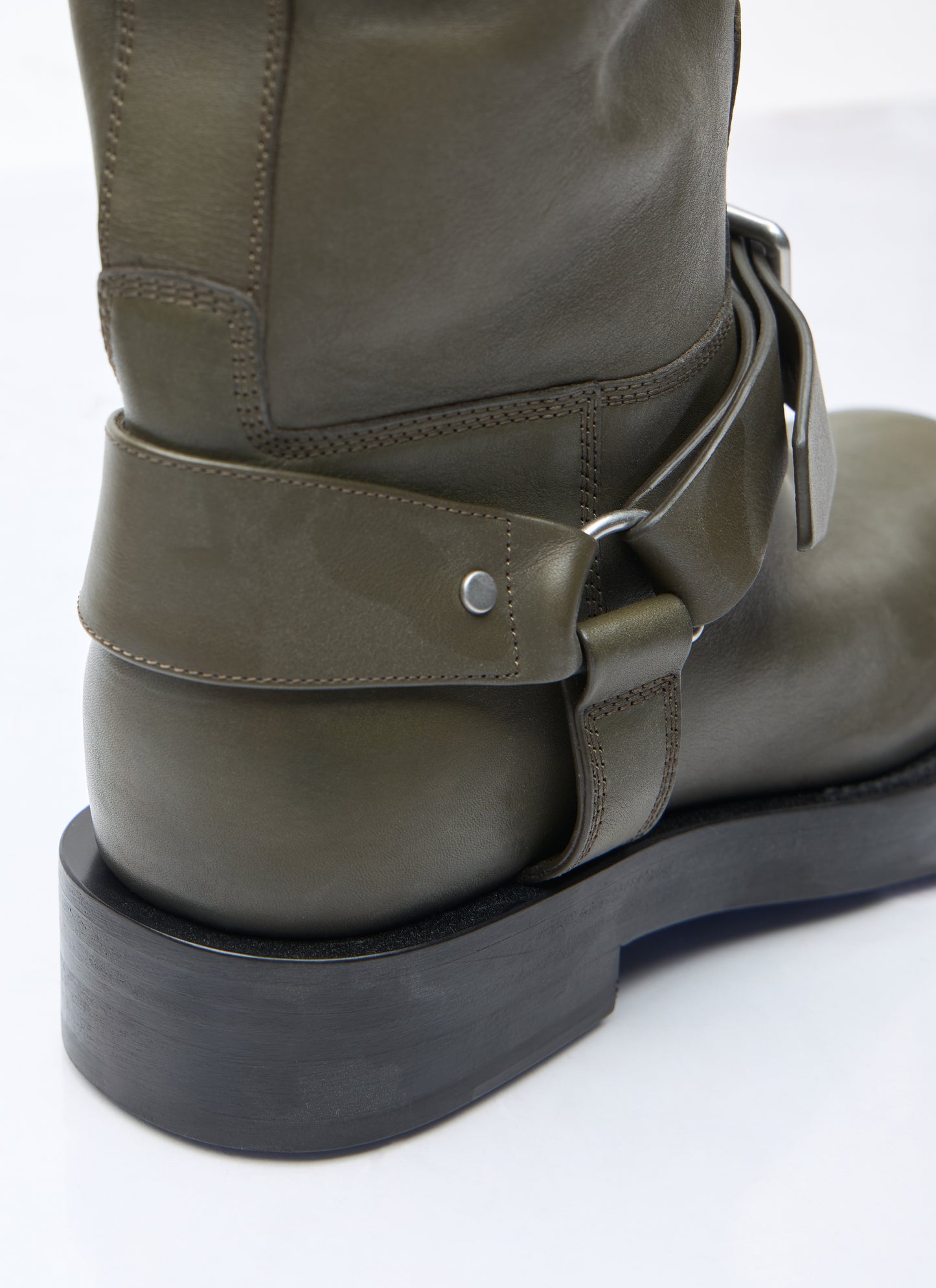Burberry Women Leather Saddle High Boots BURBERRY