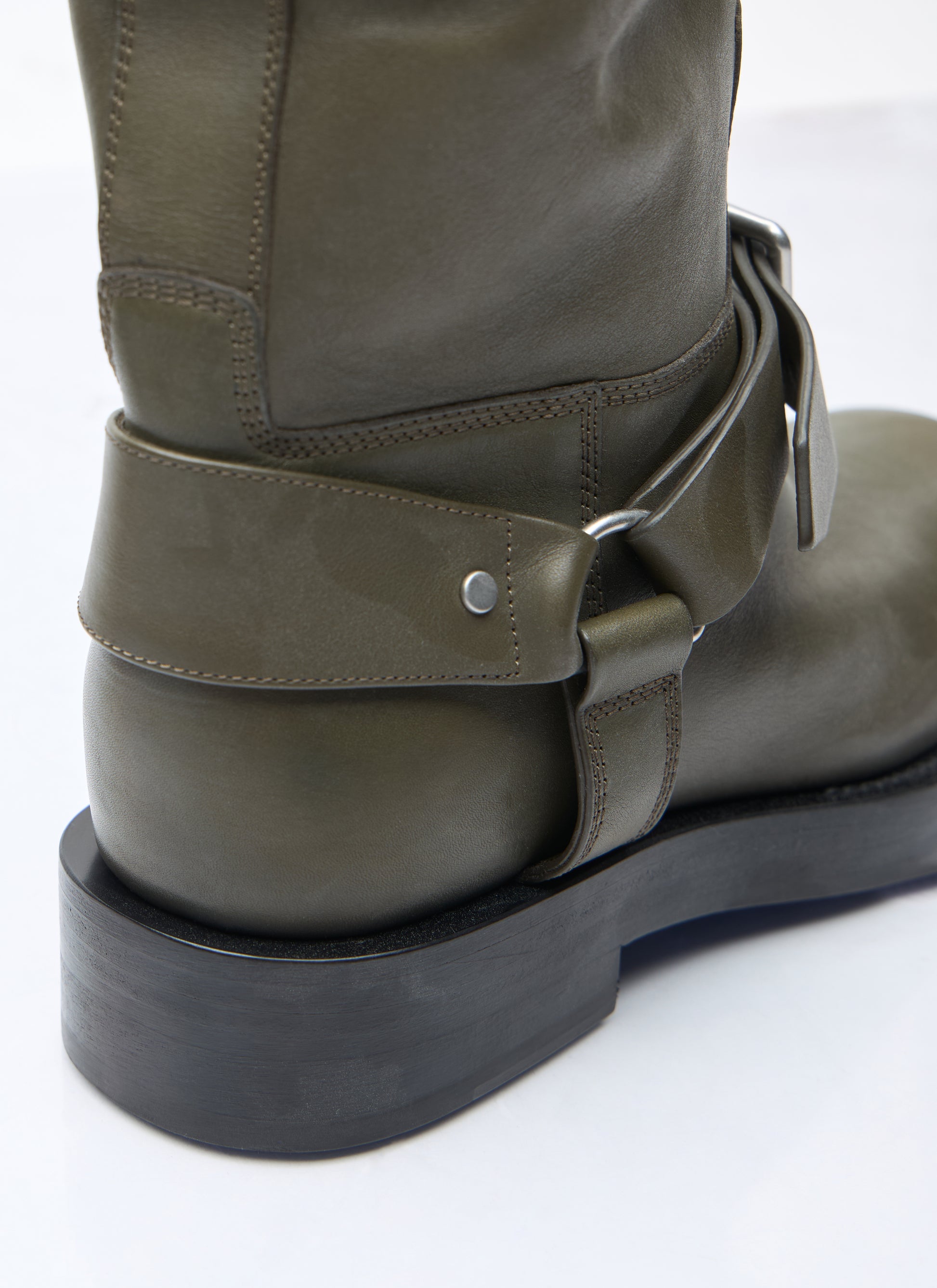 Burberry Women Leather Saddle High Boots BURBERRY