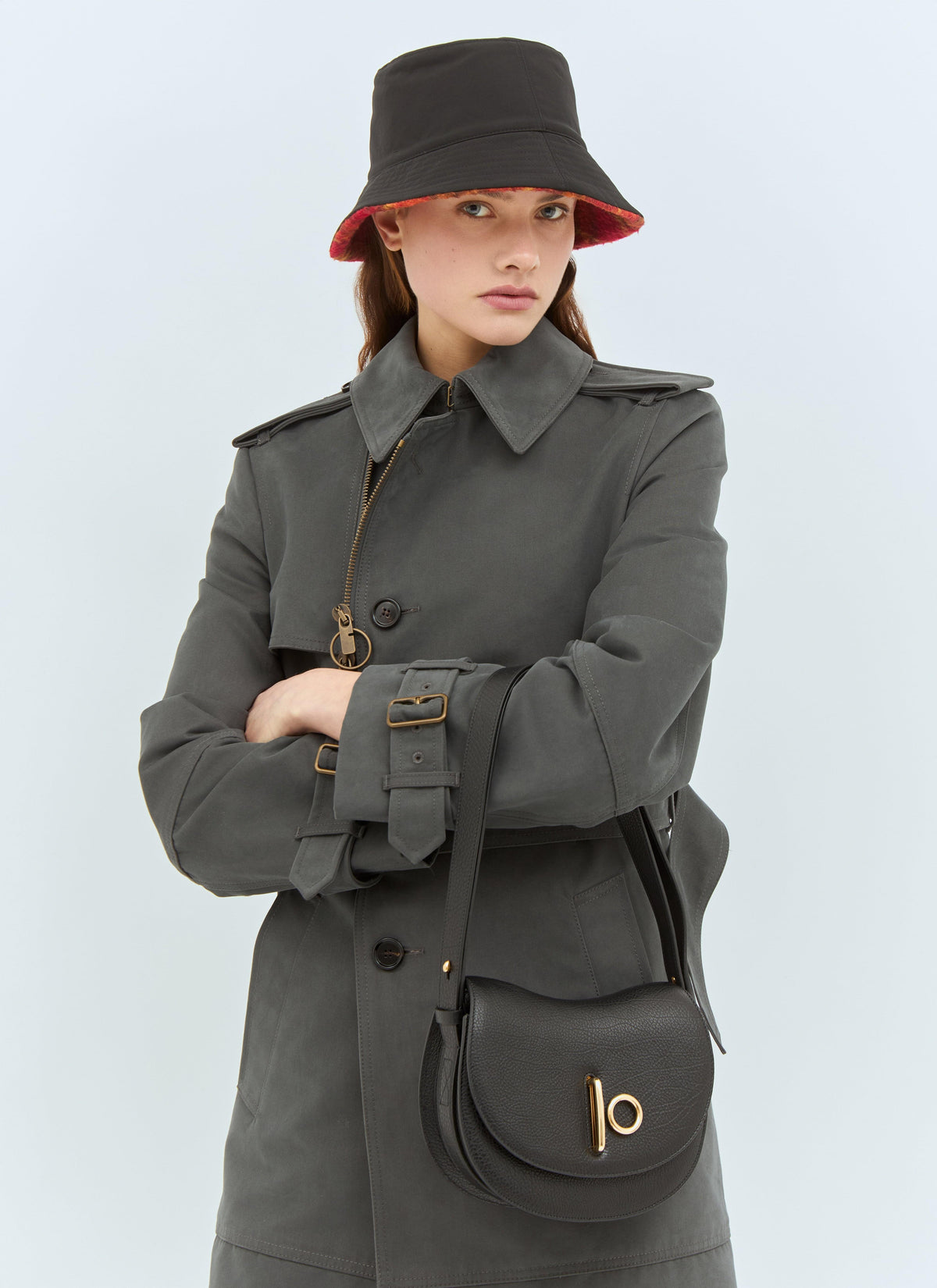 Burberry Women Reversible Check Fleece Bucket Hat BURBERRY