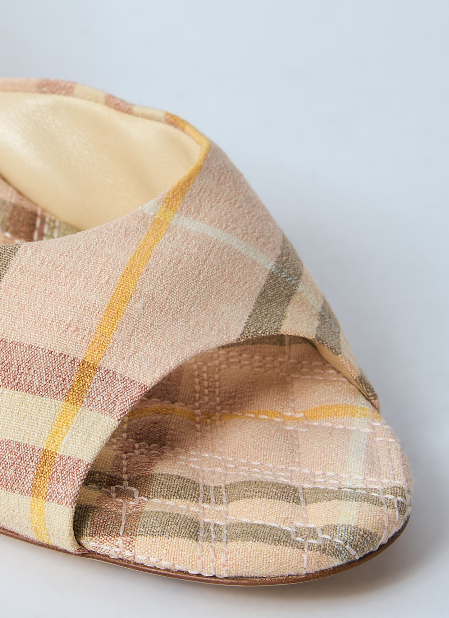 Burberry Women Check Heeled Mules BURBERRY