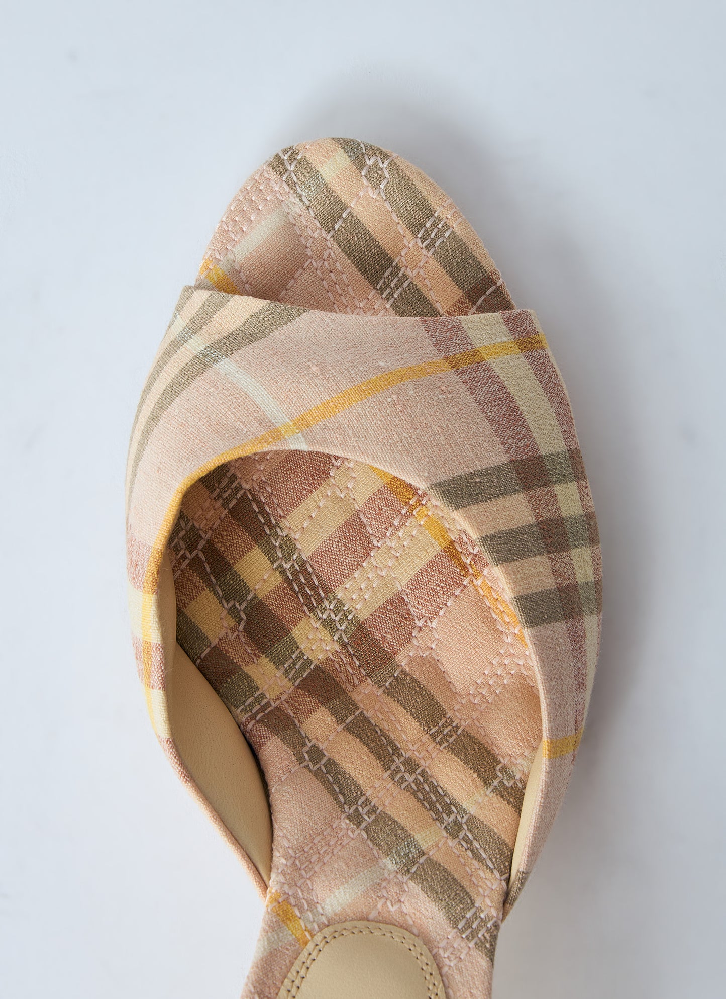 Burberry Women Check Heeled Mules BURBERRY