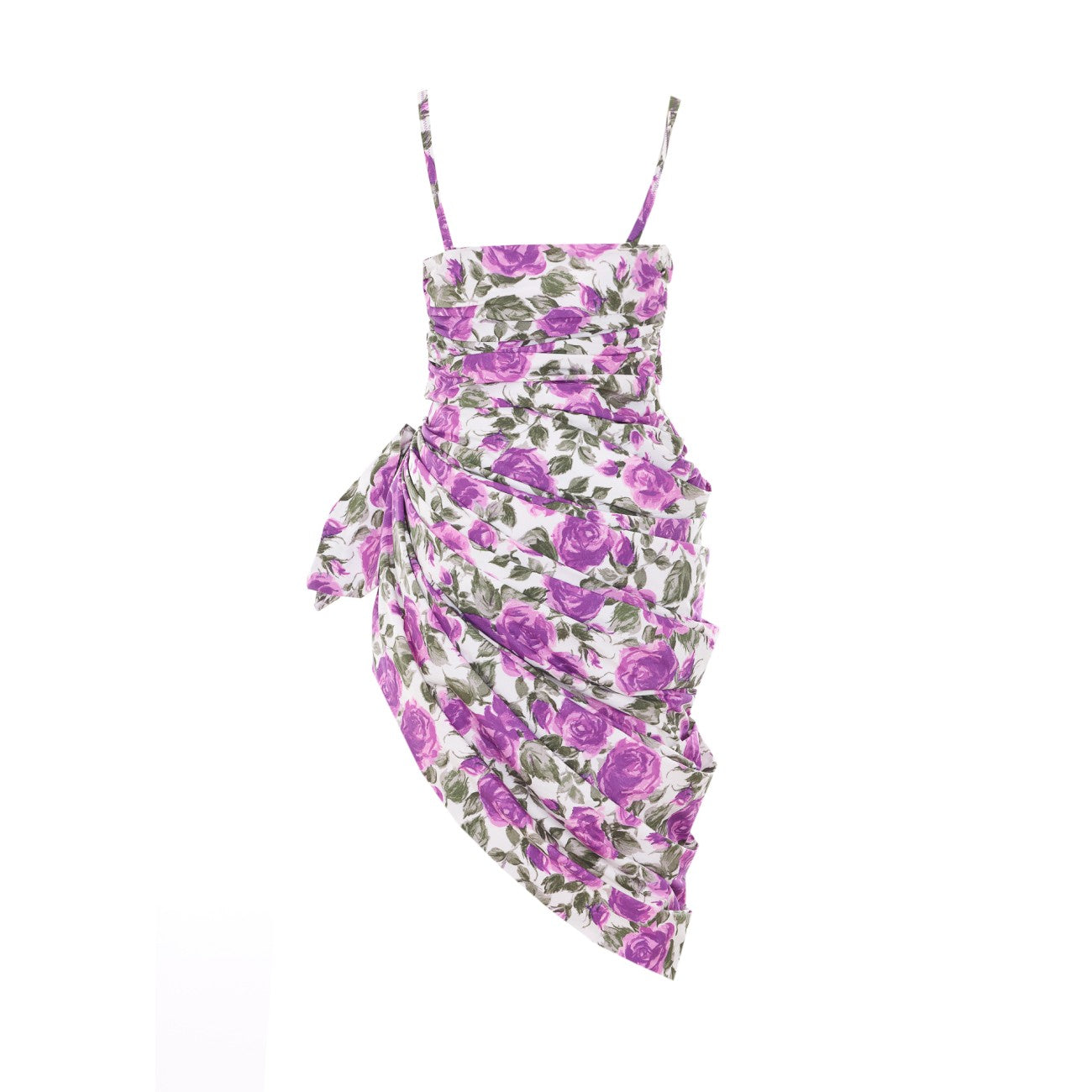 Chloe' Women Bustier Midi Wallet Floral Dress CHLOE