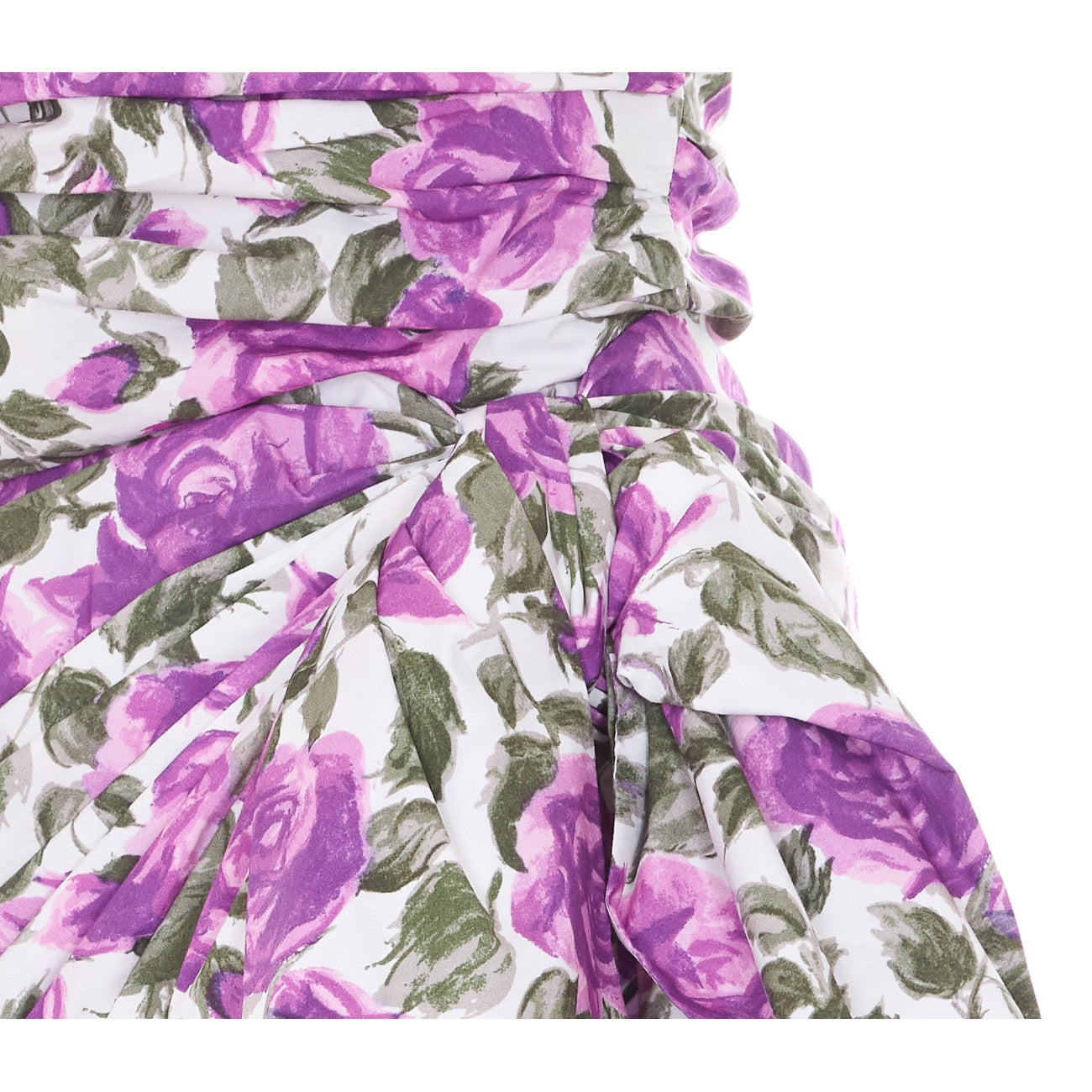 Chloe' Women Bustier Midi Wallet Floral Dress CHLOE