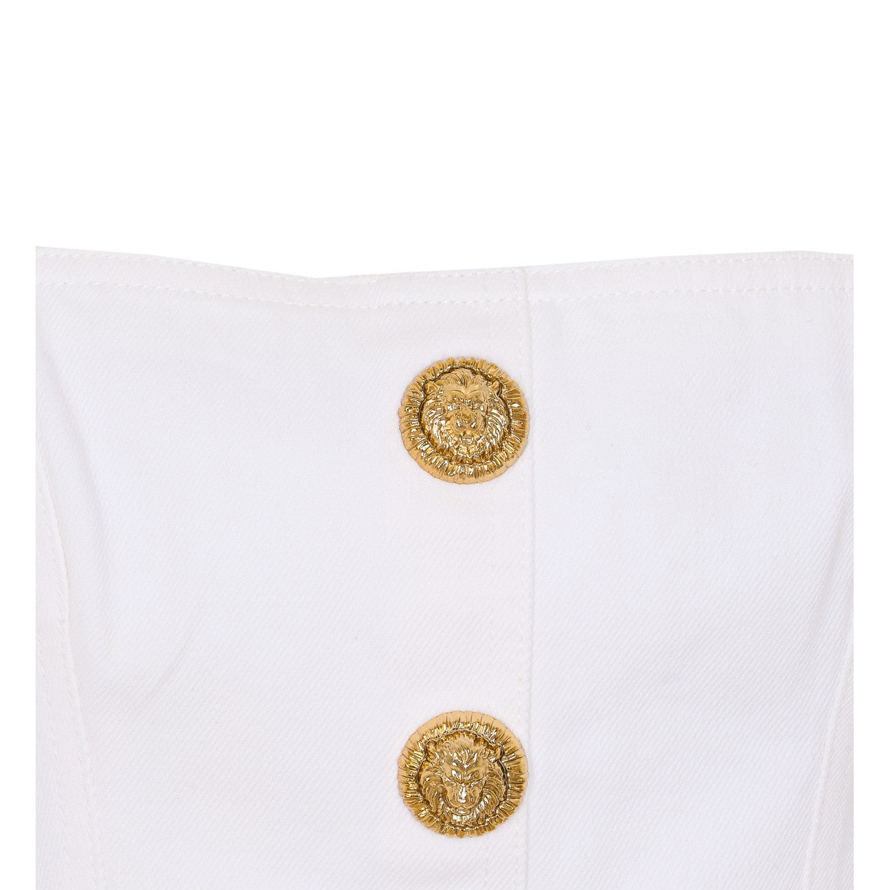 Balmain Women Buttoned Denim Top BALMAIN