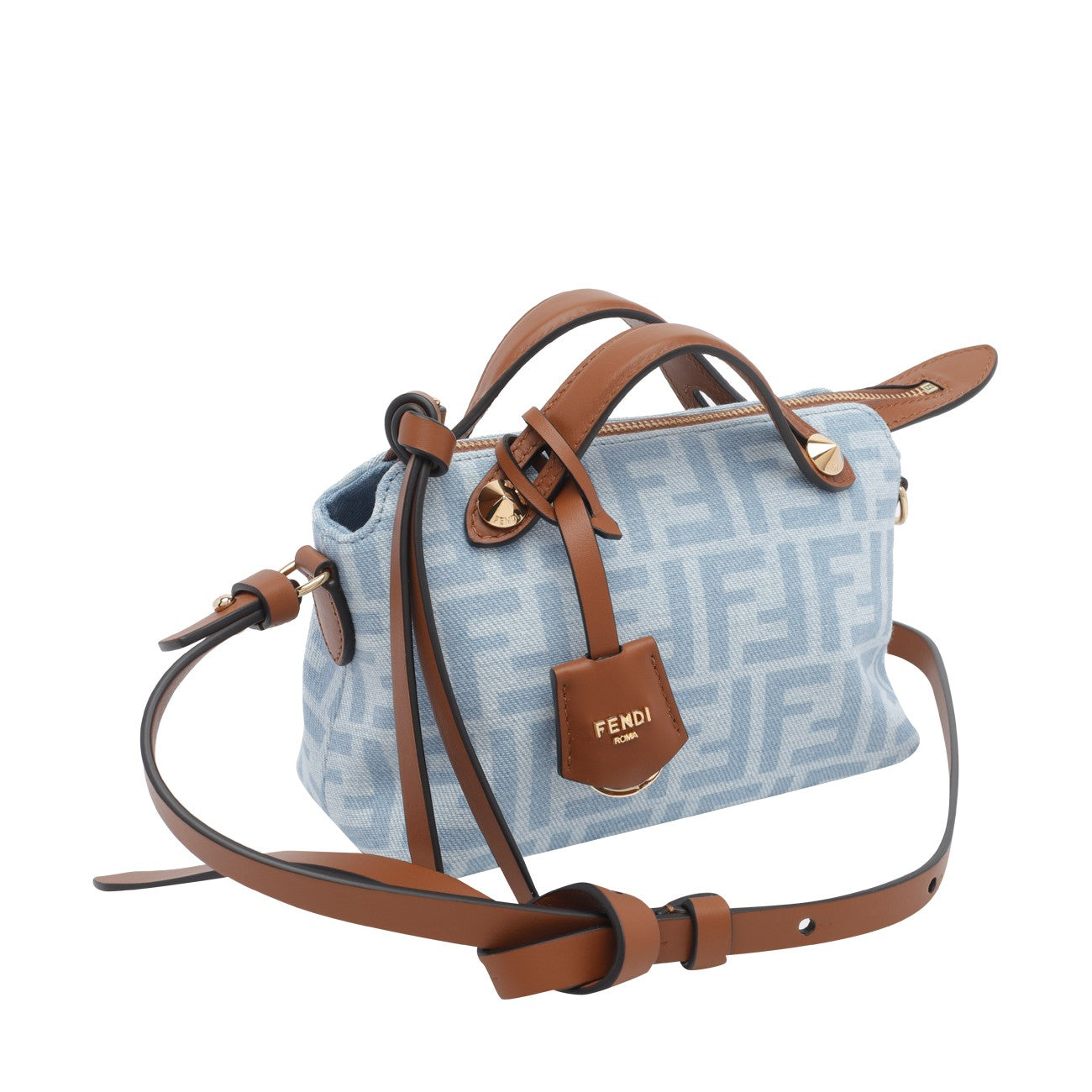 Fendi Women By The Way Soft Mini Denim Crossbody Bag FENDI