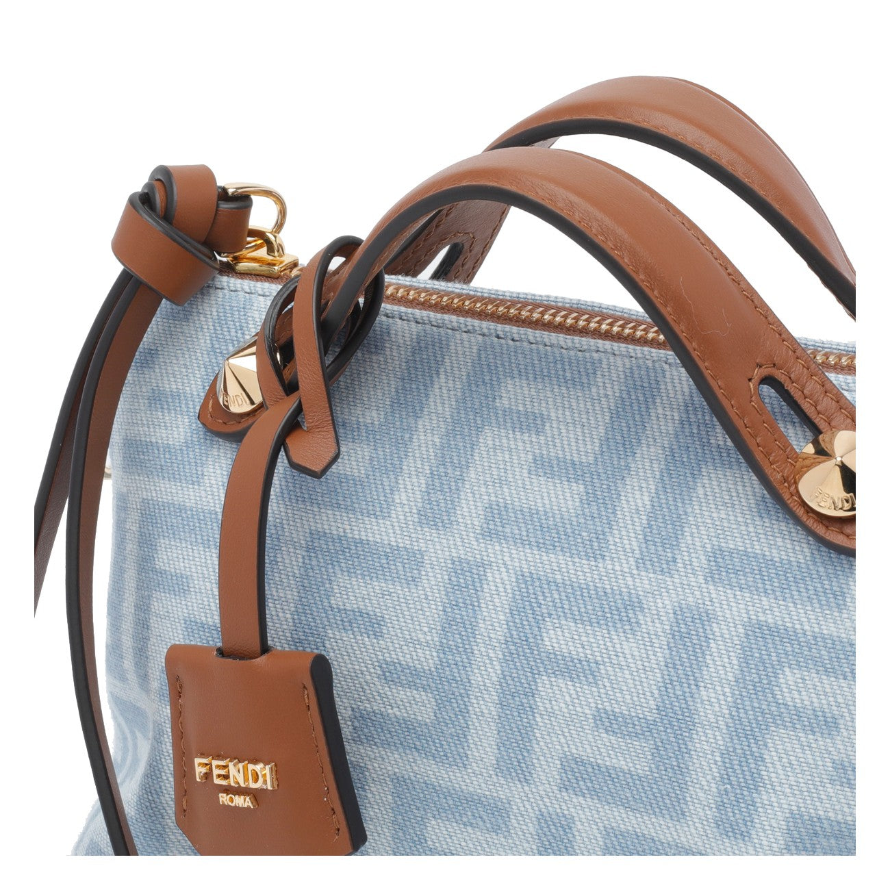 Fendi Women By The Way Soft Mini Denim Crossbody Bag FENDI