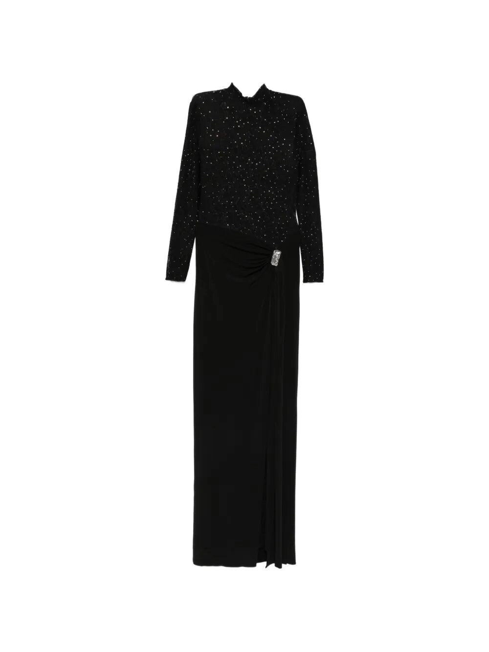 Nissa Women Rhinestone-Embellished Lace Maxi Dress NISSA