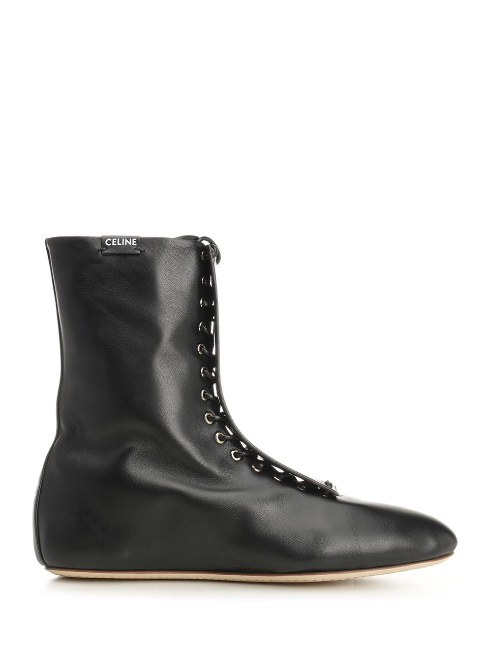 Celine Women Lace-Up Leather Boot CELINE