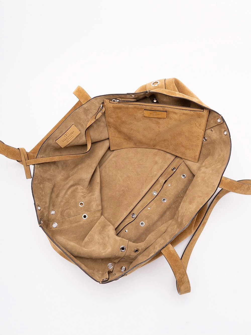 Valentino Garavani Men `Nellcote` Multi Studs Logo Large Leather Tote VALENTINO GARAVANI