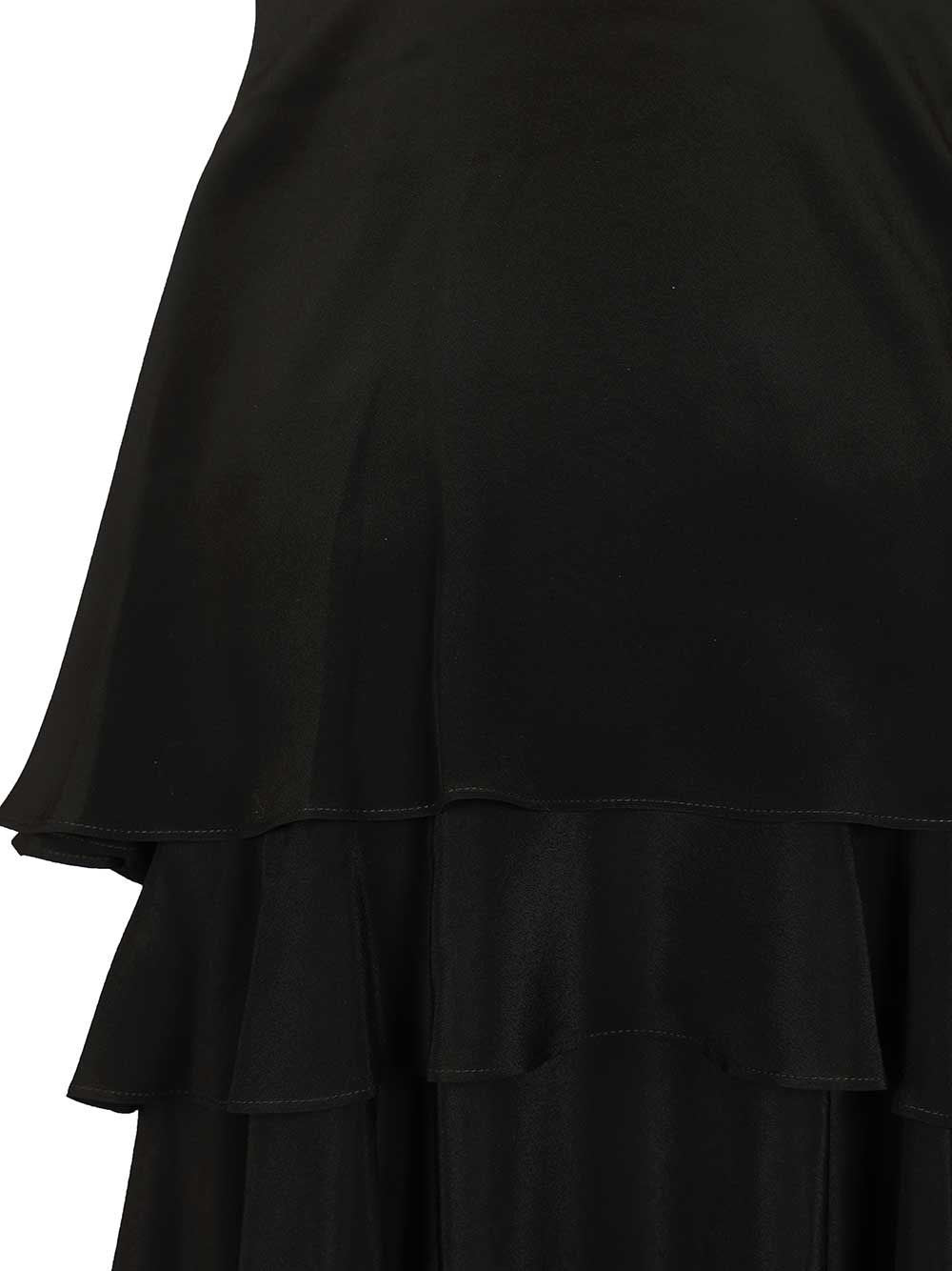 Ami Women Short Sleeveless Dress With Ruffles AMI PARIS