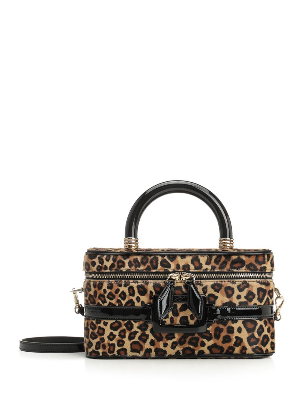 Roger Vivier Women Belle Vivier Leopard-Print Buckle Tote Bag ROGER VIVIER