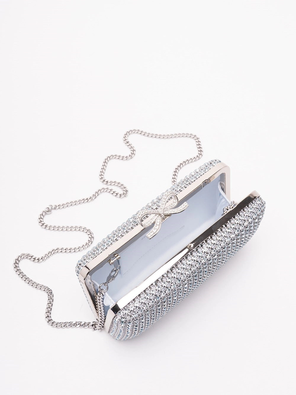 Self-Portrait Women Crystal Chainmail Clutch Bag SELF-PORTRAIT