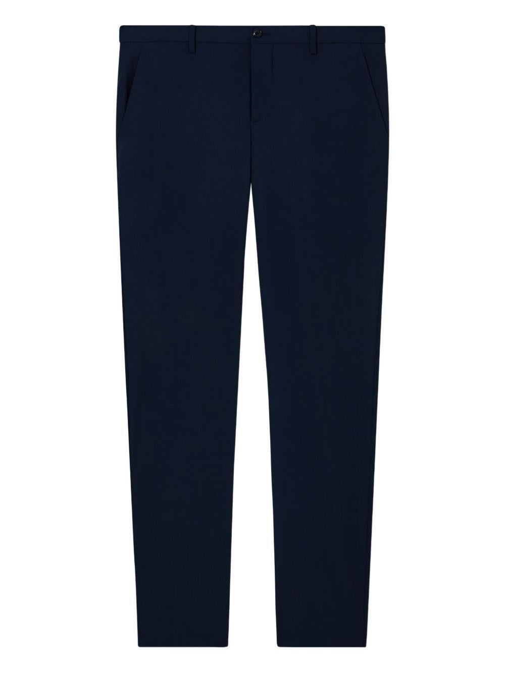 Giorgio Armani Men Flat Front Trousers In Virgin Wool GIORGIO ARMANI