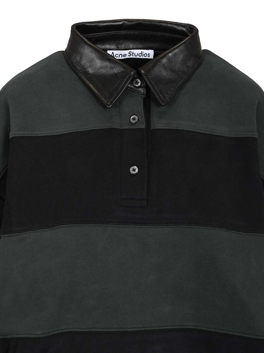 Acne Studios Women Striped Polo Sweater ACNE STUDIOS