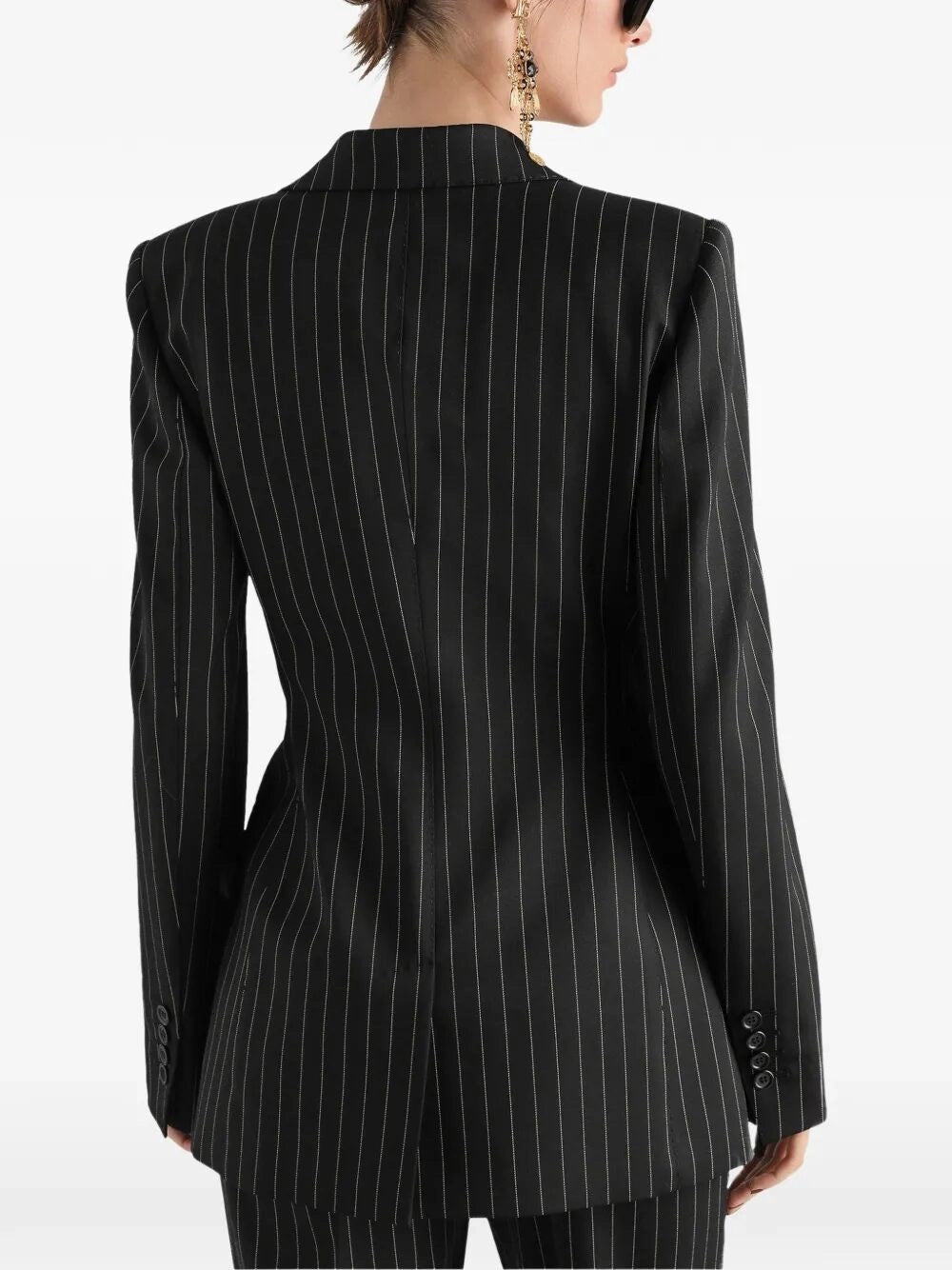 Dolce & Gabbana Women Single-Breasted Turlingon Pinstripe Blazer DOLCE & GABBANA