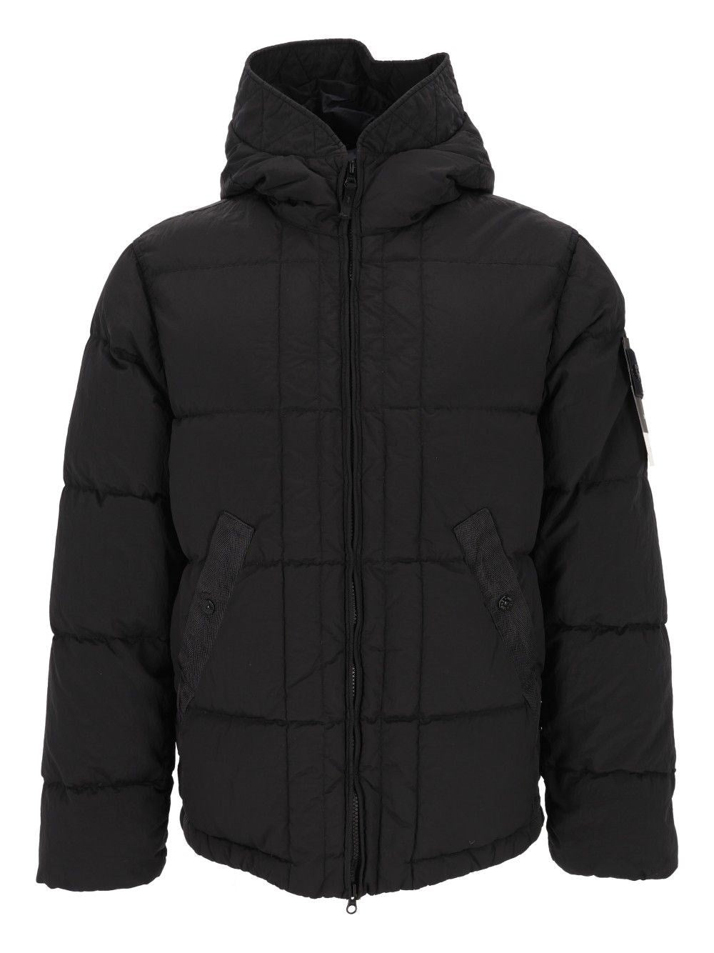 Stone Island Men Hooded Down Jacket In Nylon Metal Fabric STONE ISLAND
