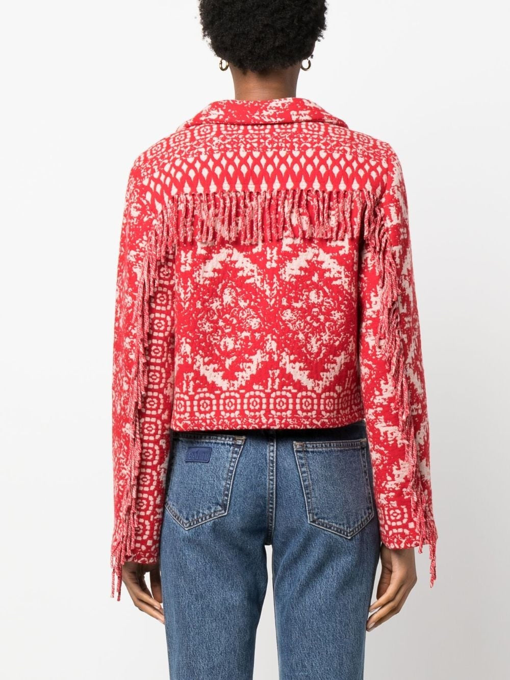 Forte_Forte Women Graphic-Print Fringe-Detail Jacket FORTE FORTE