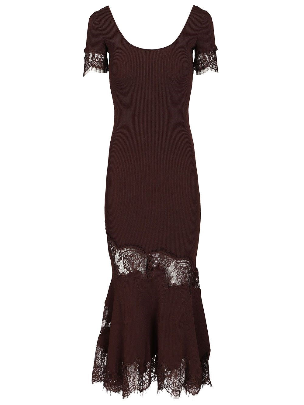 Self-Portrait Women Ribbed Midi Dress SELF-PORTRAIT