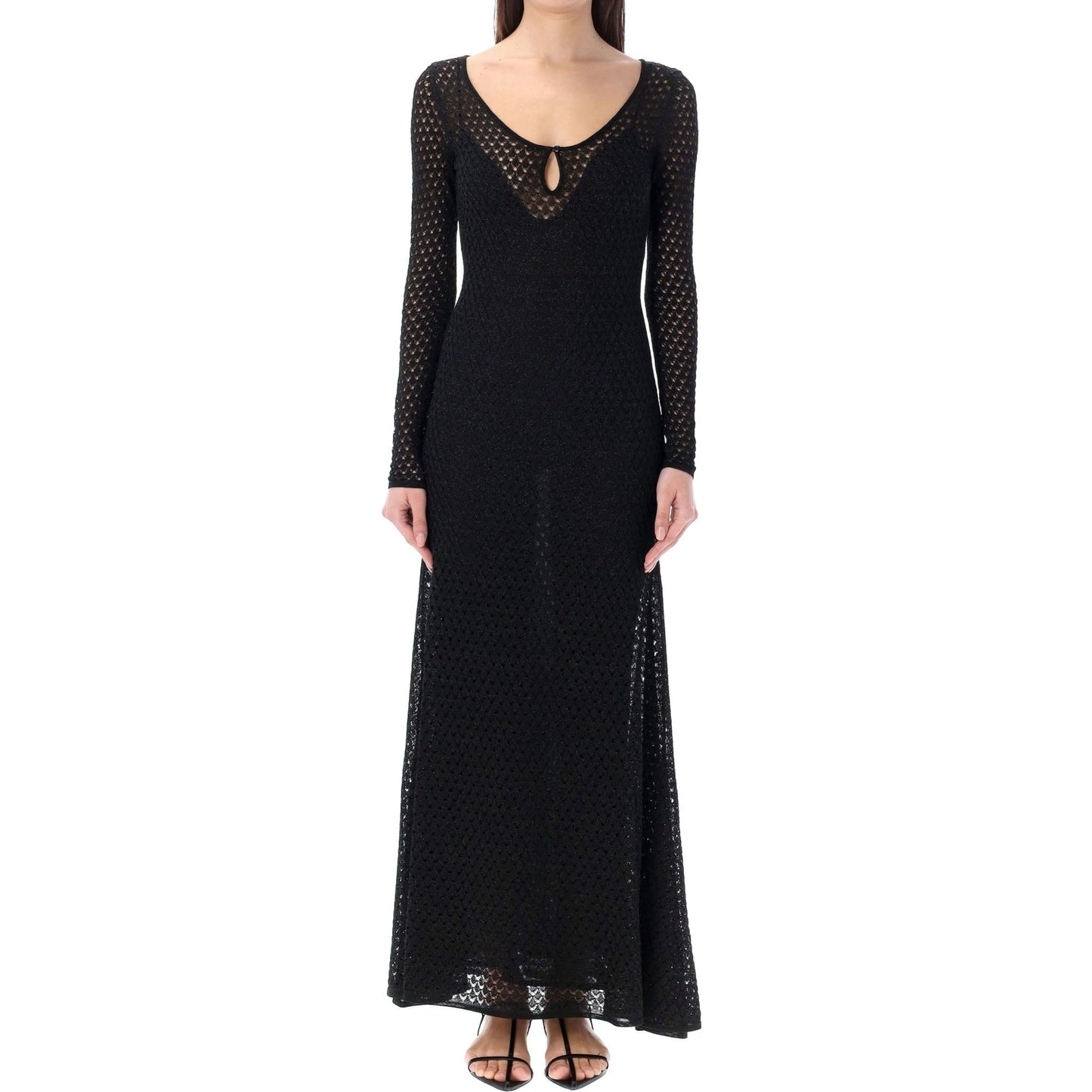 Tom Ford Lurex Crochet Maxi Dress Women TOM FORD