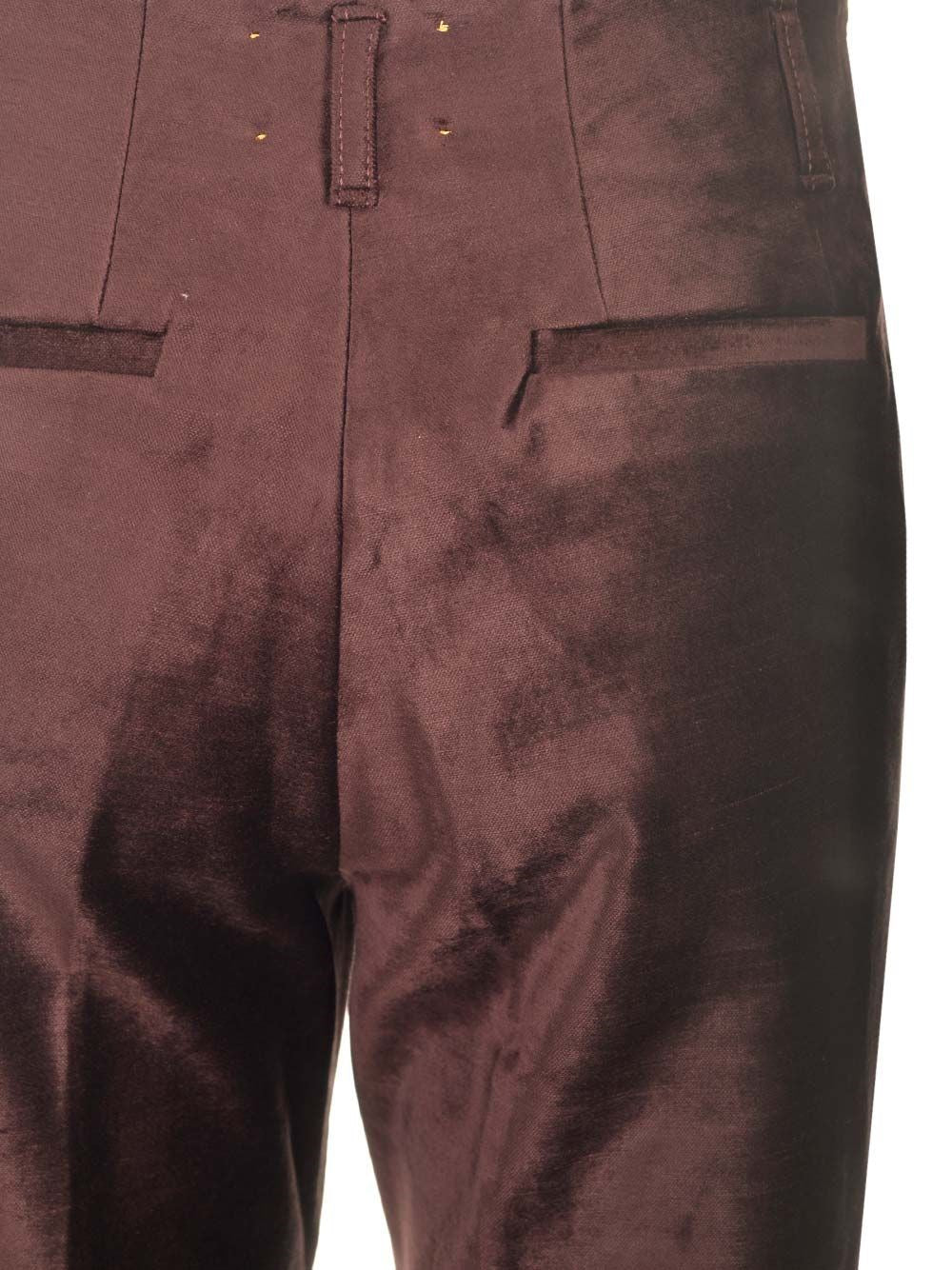 Forte_Forte Women Cotton Viscose Stretch Velvet Trumpet Shaped Pants FORTE FORTE