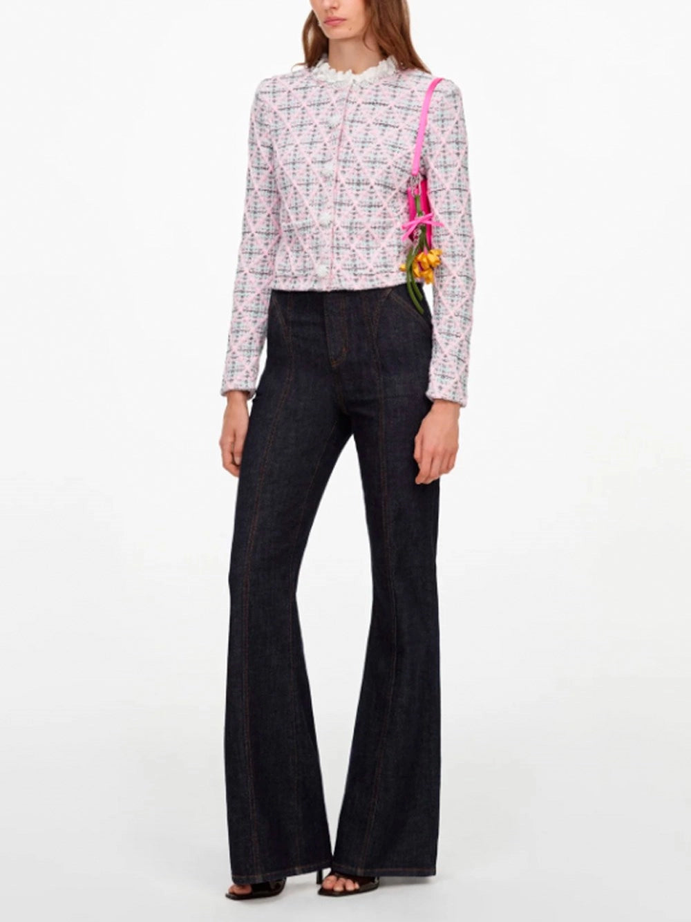 Self-Portrait Women High Waisted Denim Jeans SELF-PORTRAIT