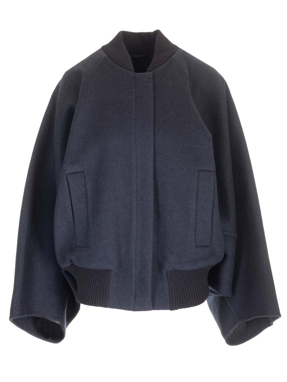 Max Mara Women Navy Blue Cashmere Short Coat MAX MARA