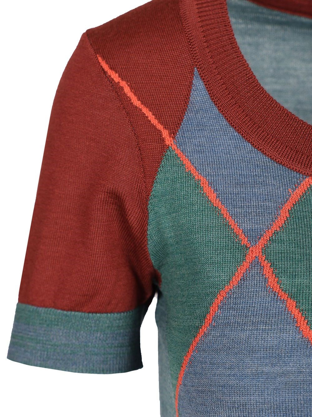 Vivienne Westwood Women Argyle Wool And Cotton Sweater VIVIENNE WESTWOOD